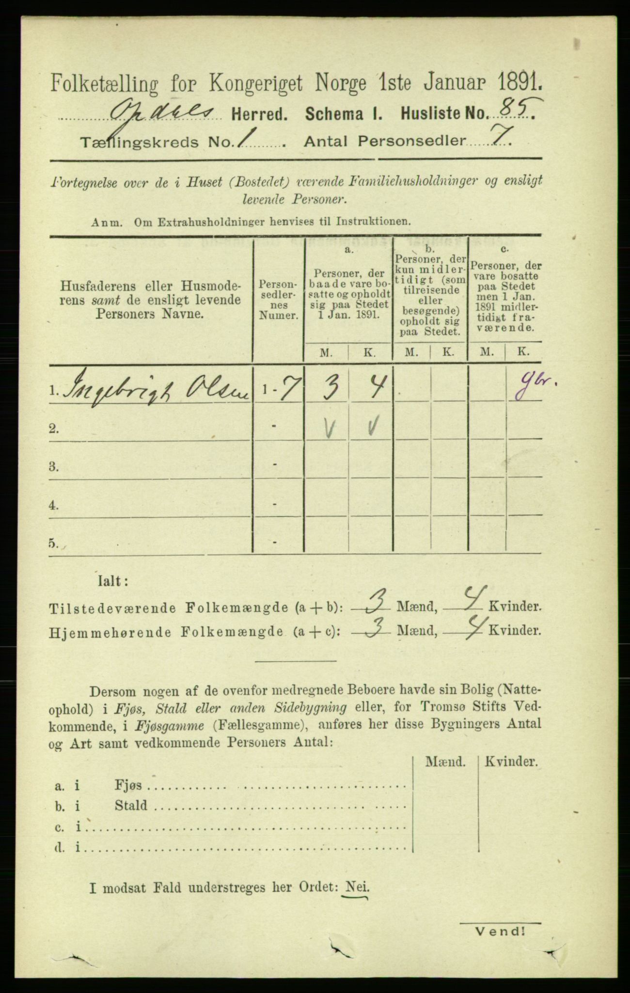 RA, 1891 census for 1634 Oppdal, 1891, p. 114