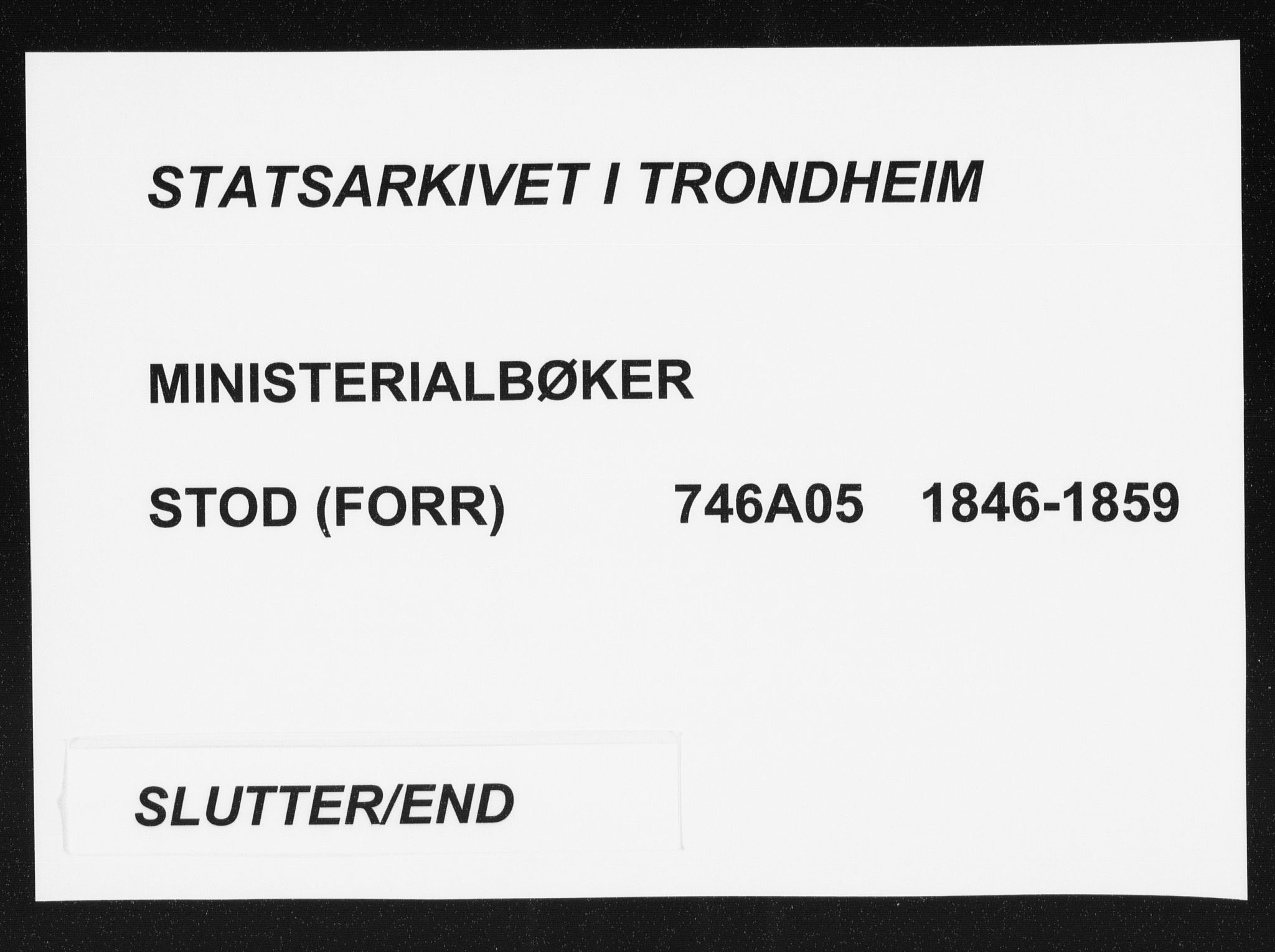 Ministerialprotokoller, klokkerbøker og fødselsregistre - Nord-Trøndelag, SAT/A-1458/746/L0446: Parish register (official) no. 746A05, 1846-1859