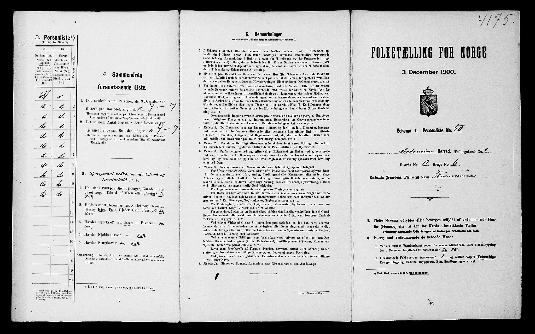 SATØ, 1900 census for Nordreisa, 1900, p. 277