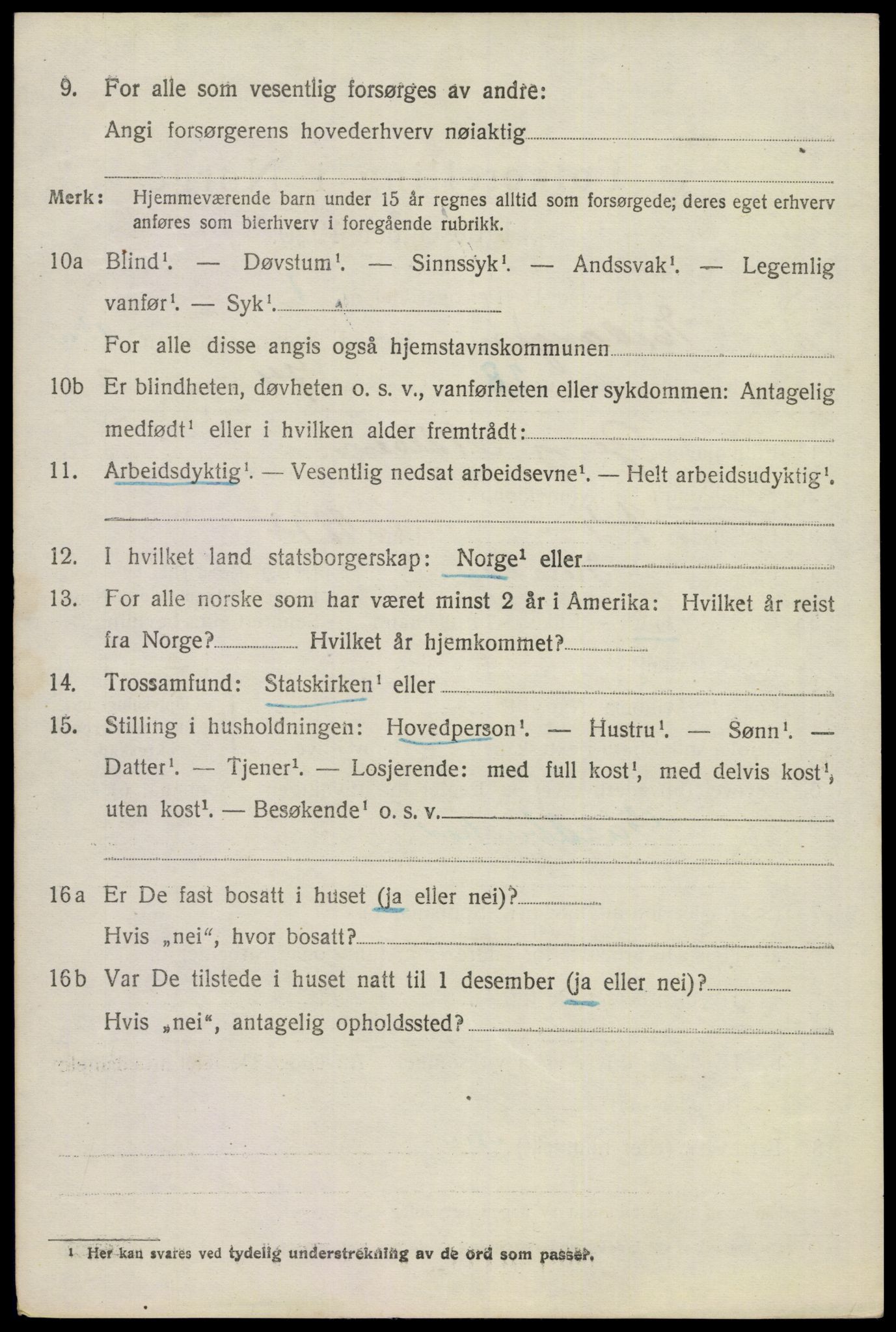 SAKO, 1920 census for Eidanger, 1920, p. 7487