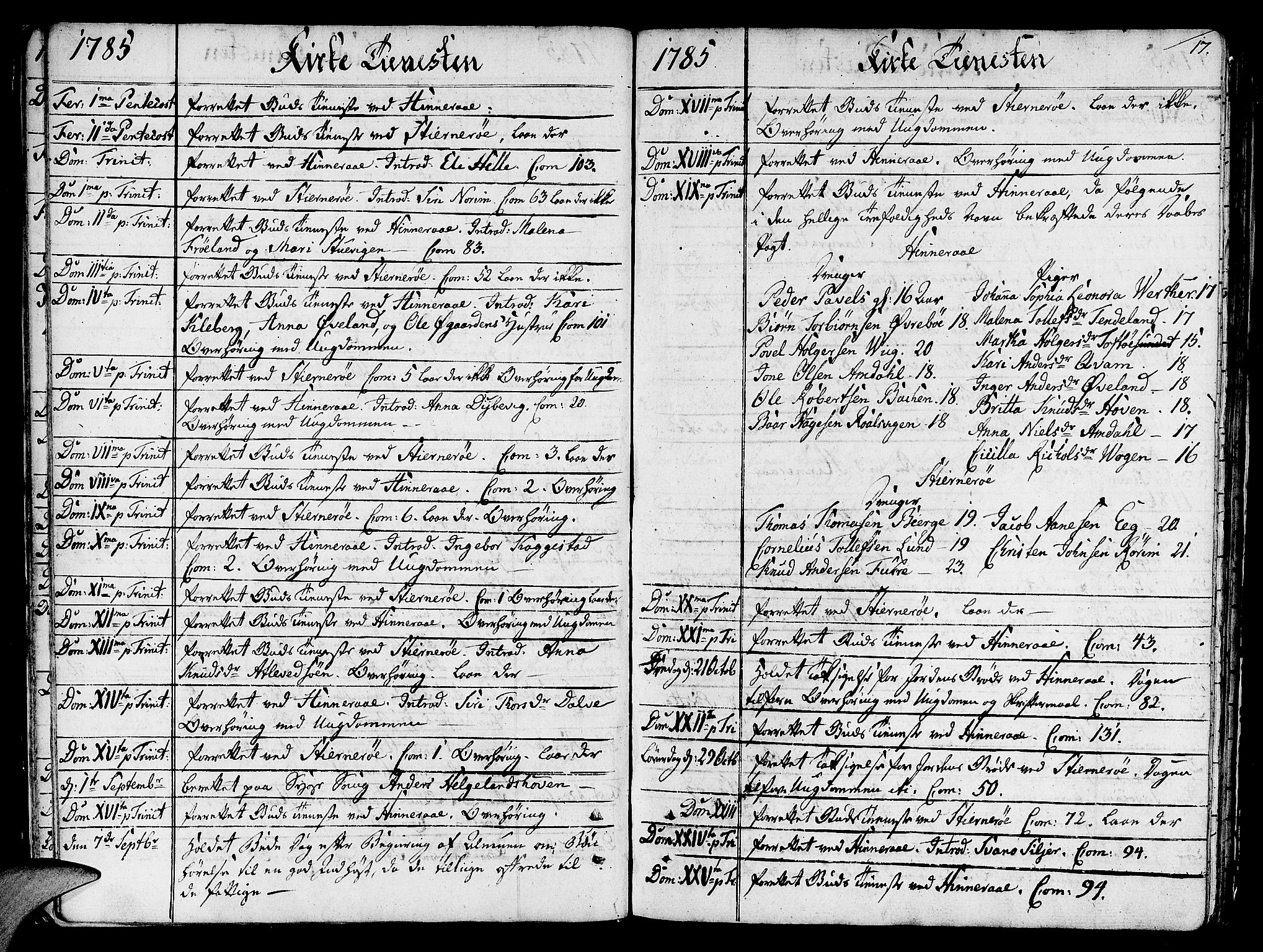 Nedstrand sokneprestkontor, AV/SAST-A-101841/01/IV: Parish register (official) no. A 4, 1779-1795, p. 17