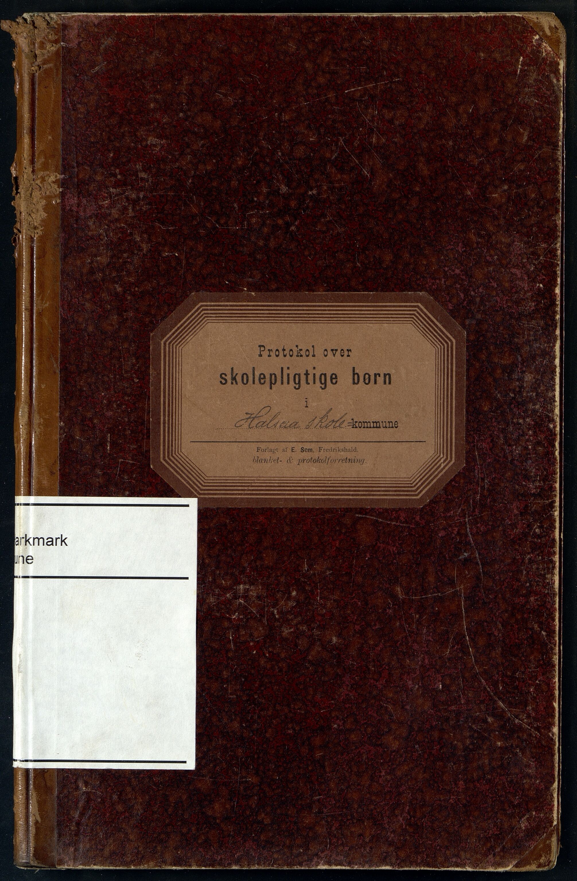 Halse og Harkmark kommune - Skolestyret, ARKSOR/1002HH510/G/L0003: Protokoll over skolepliktige barn (d), 1905