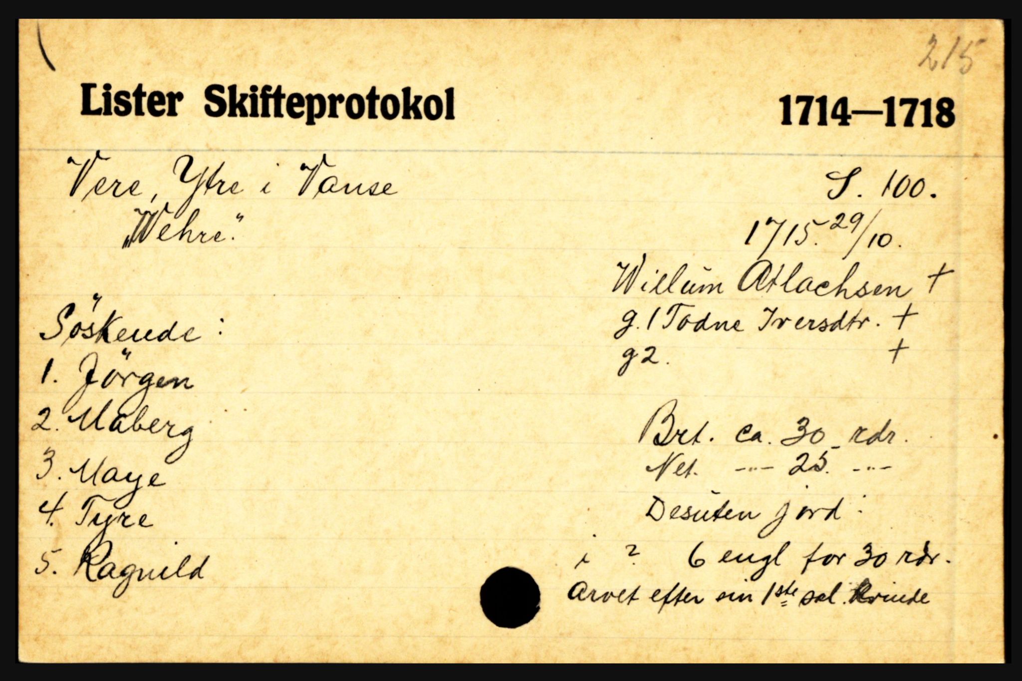 Lister sorenskriveri, AV/SAK-1221-0003/H, p. 42079
