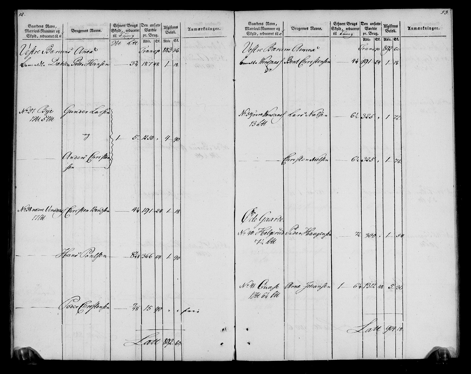 Rentekammeret inntil 1814, Realistisk ordnet avdeling, AV/RA-EA-4070/N/Ne/Nea/L0012: Aker fogderi. Oppebørselsregister, 1803-1804, p. 29