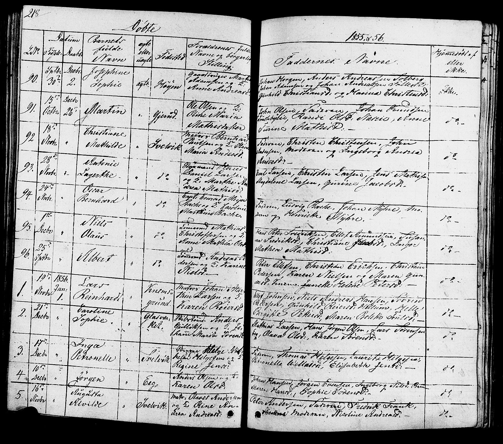 Hurum kirkebøker, AV/SAKO-A-229/G/Ga/L0002: Parish register (copy) no. I 2, 1827-1857, p. 218