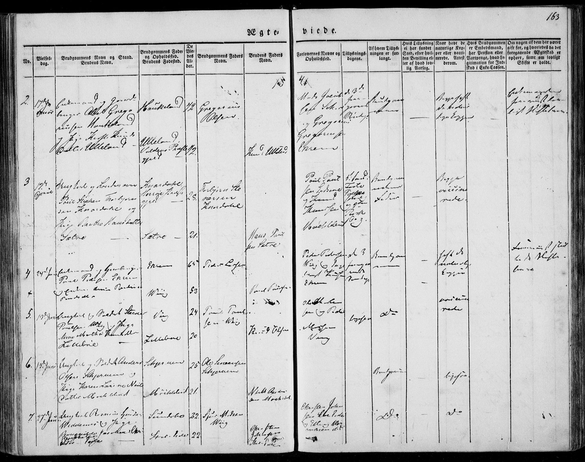 Ministerialprotokoller, klokkerbøker og fødselsregistre - Møre og Romsdal, AV/SAT-A-1454/501/L0005: Parish register (official) no. 501A05, 1831-1844, p. 163