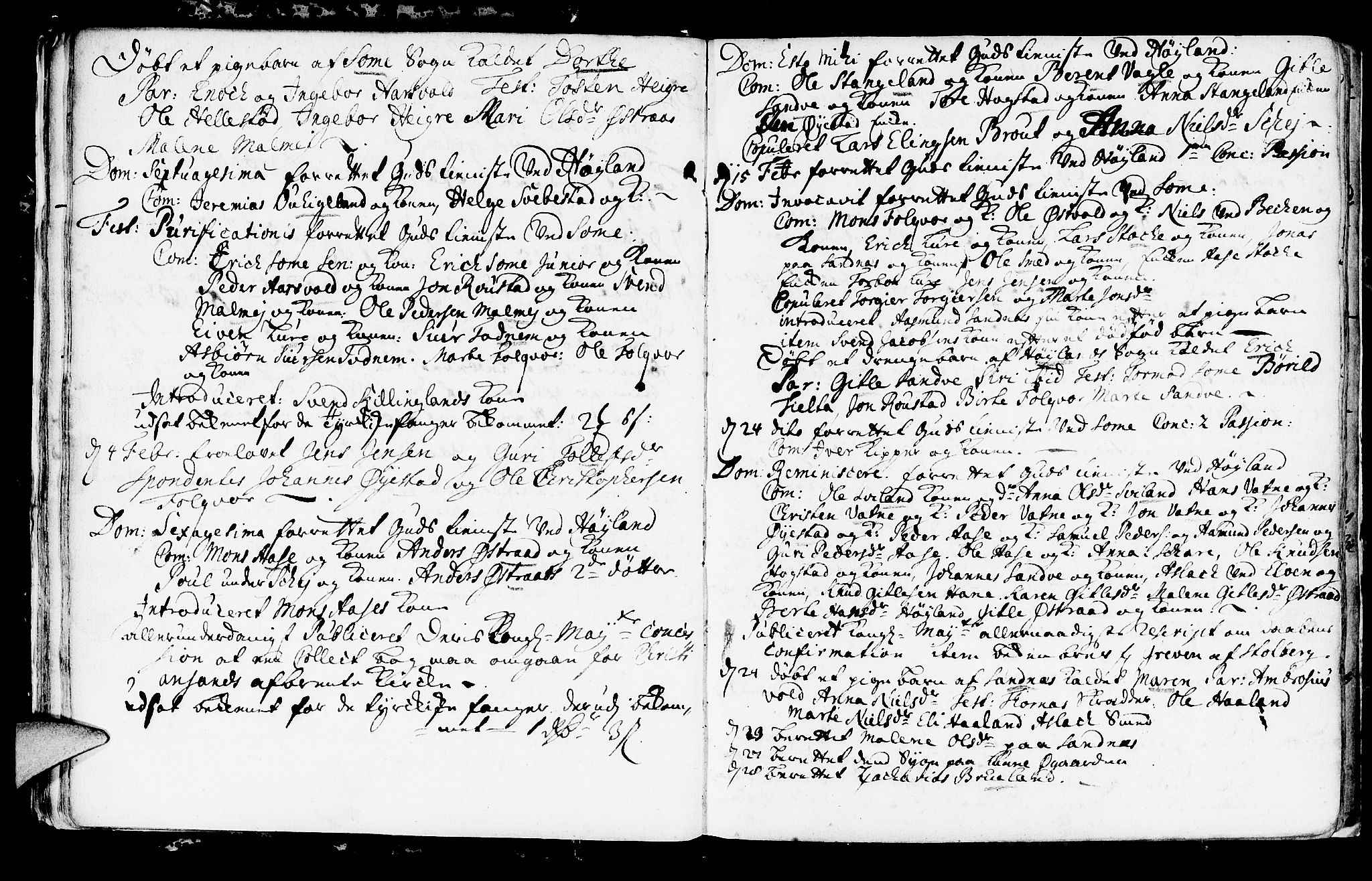 Høyland sokneprestkontor, AV/SAST-A-101799/001/30BA/L0002: Parish register (official) no. A 2, 1734-1754