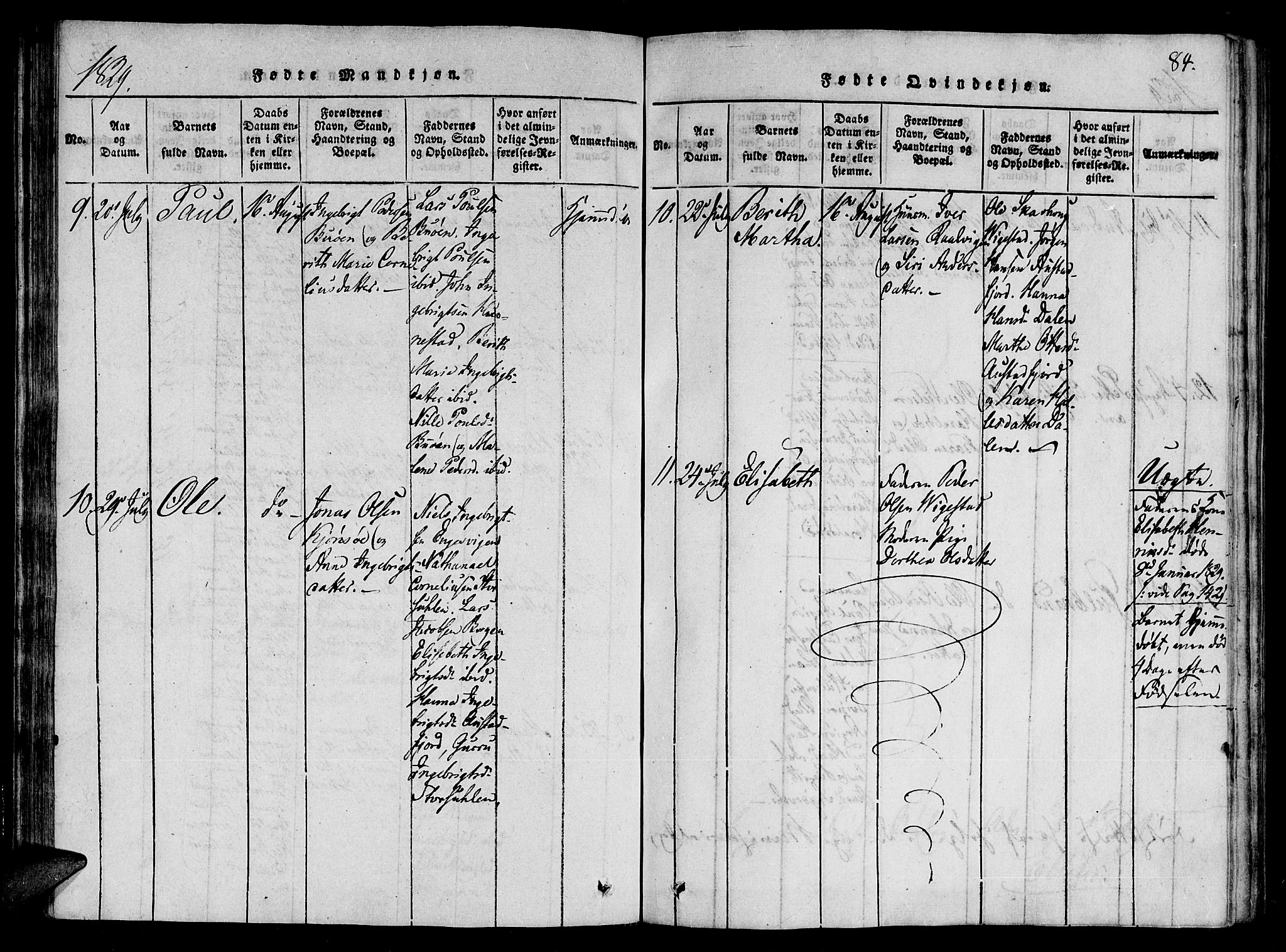 Ministerialprotokoller, klokkerbøker og fødselsregistre - Nord-Trøndelag, AV/SAT-A-1458/784/L0667: Parish register (official) no. 784A03 /2, 1818-1829, p. 84