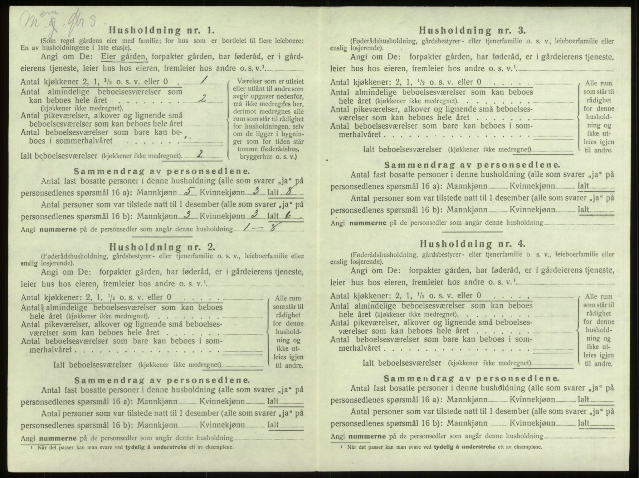 SAB, 1920 census for Manger, 1920, p. 1083