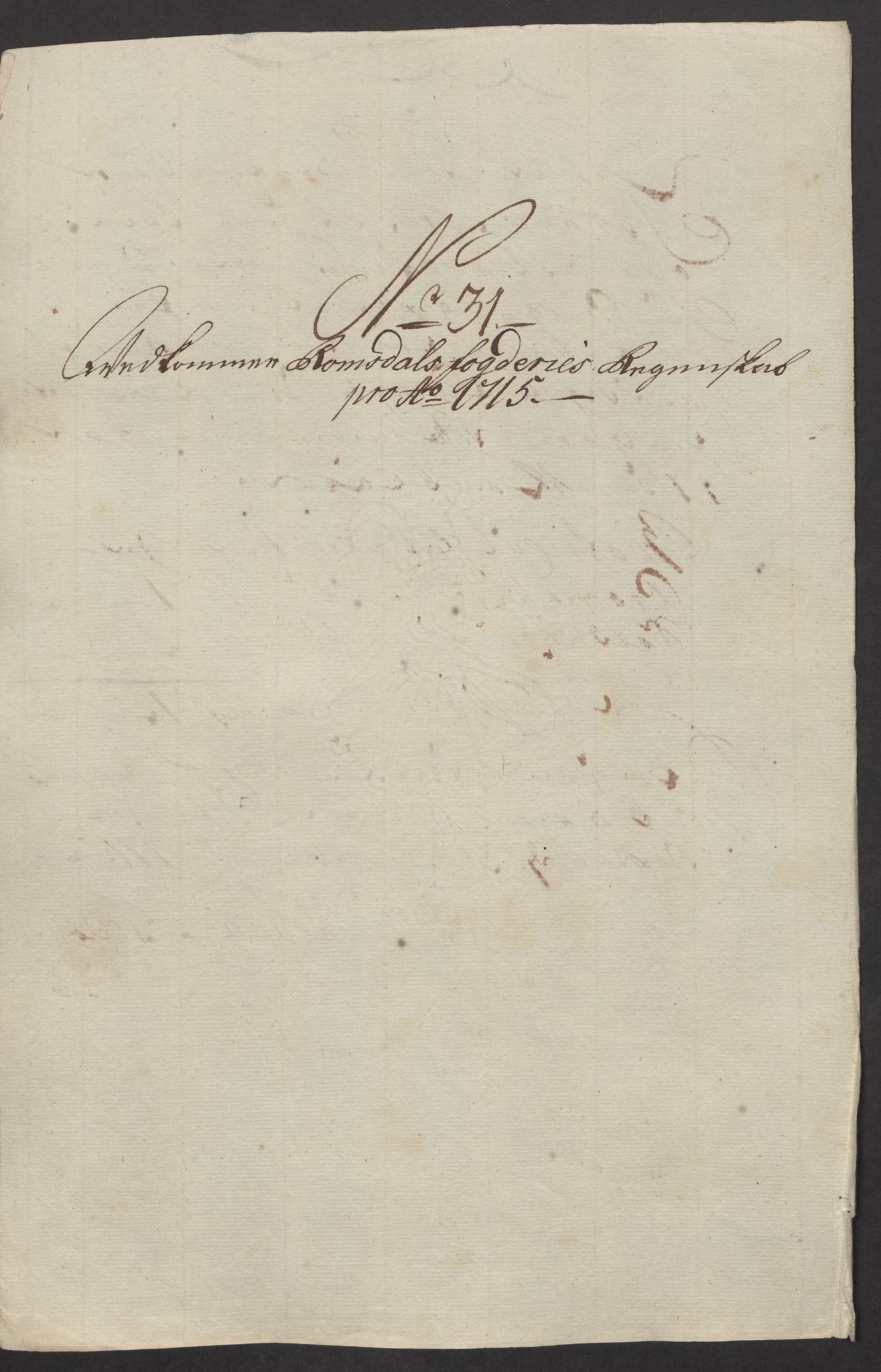 Rentekammeret inntil 1814, Reviderte regnskaper, Fogderegnskap, RA/EA-4092/R55/L3663: Fogderegnskap Romsdal, 1715-1716, p. 206