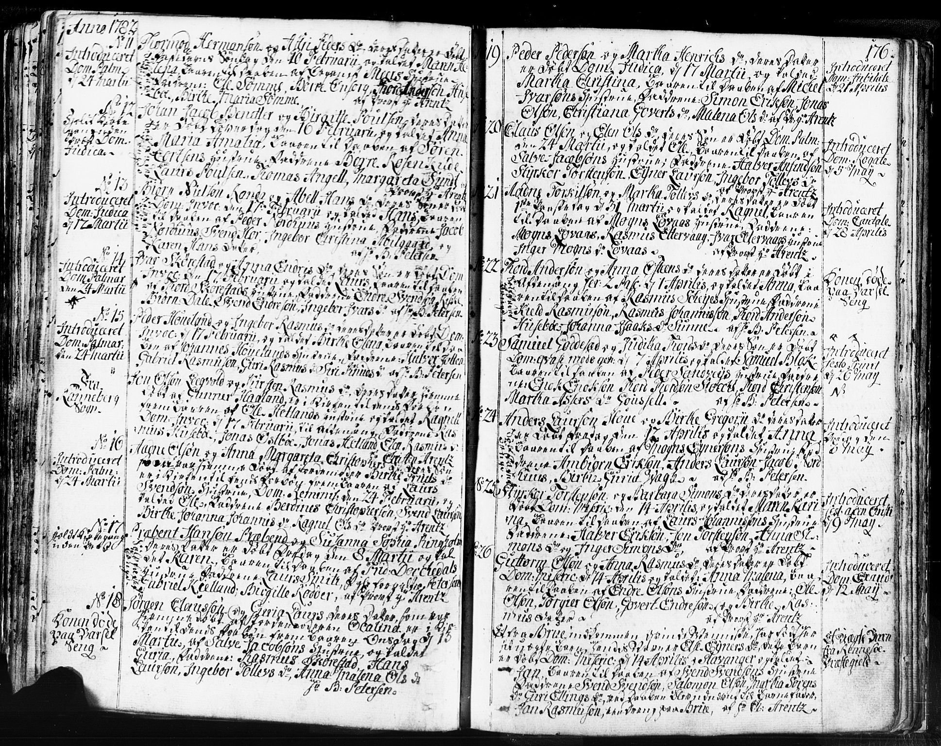 Domkirken sokneprestkontor, SAST/A-101812/001/30/30BB/L0004: Parish register (copy) no. B 4, 1752-1790, p. 176
