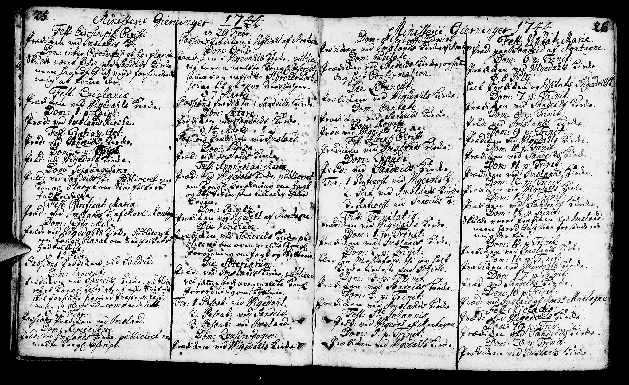 Vikedal sokneprestkontor, AV/SAST-A-101840/01/IV: Parish register (official) no. A 1, 1737-1778, p. 25-26