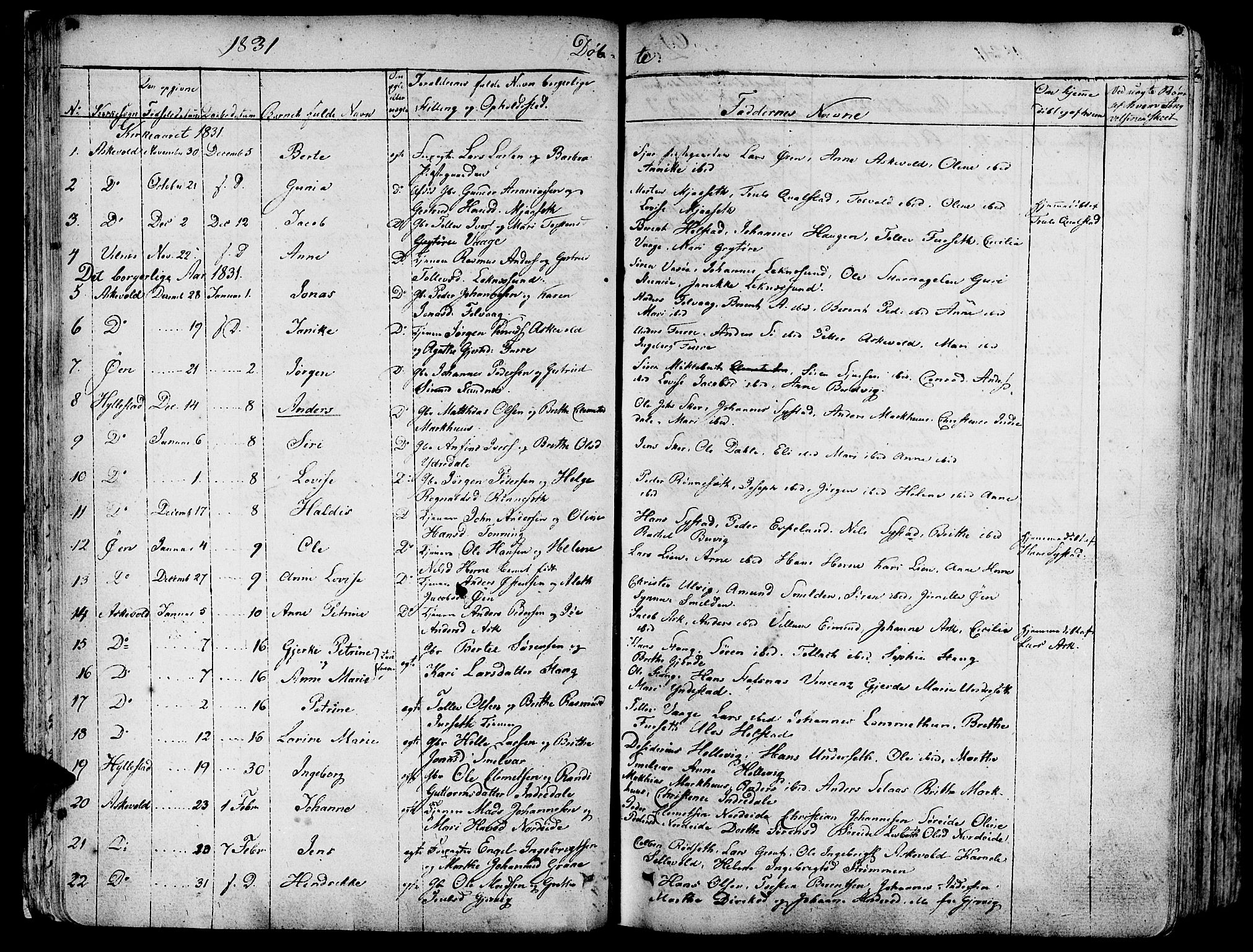 Askvoll sokneprestembete, AV/SAB-A-79501/H/Haa/Haaa/L0010: Parish register (official) no. A 10, 1821-1844, p. 84-85