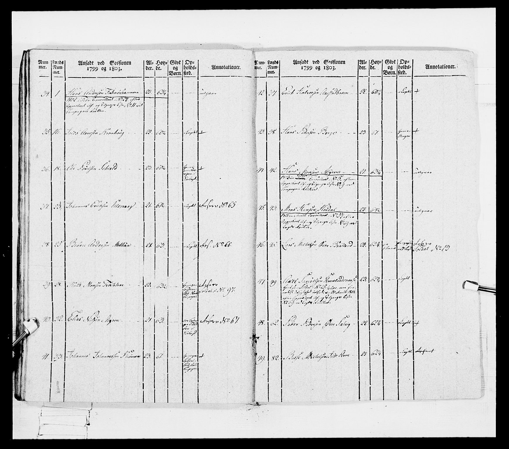 Generalitets- og kommissariatskollegiet, Det kongelige norske kommissariatskollegium, AV/RA-EA-5420/E/Eh/L0096: Bergenhusiske nasjonale infanteriregiment, 1791-1803, p. 467