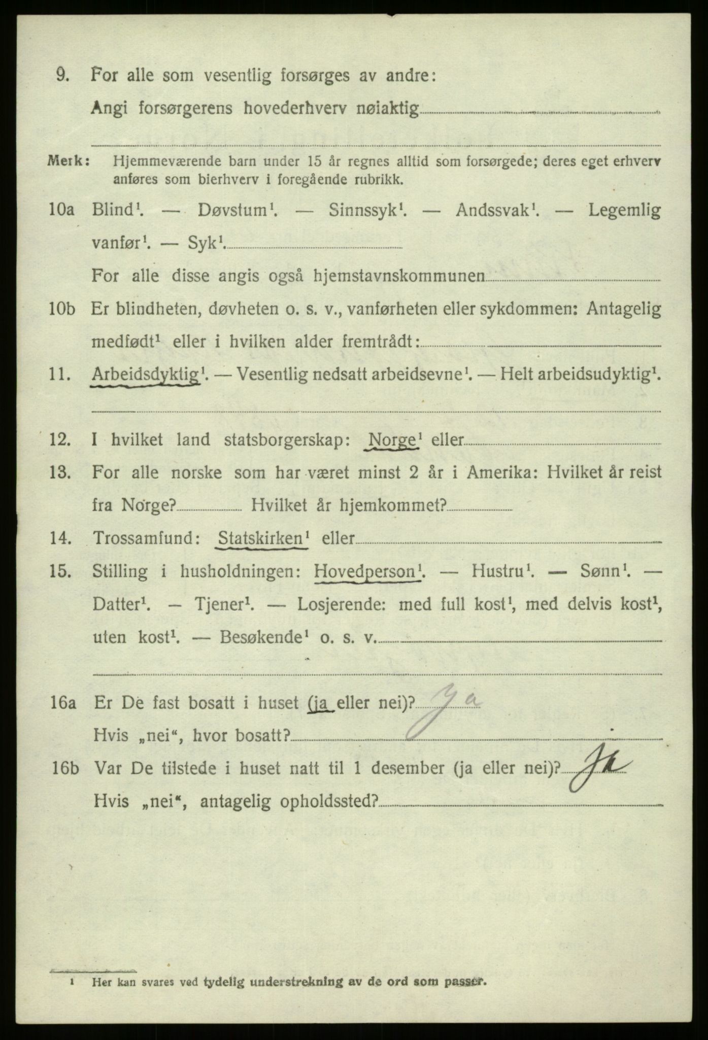 SAB, 1920 census for Kinn, 1920, p. 4670