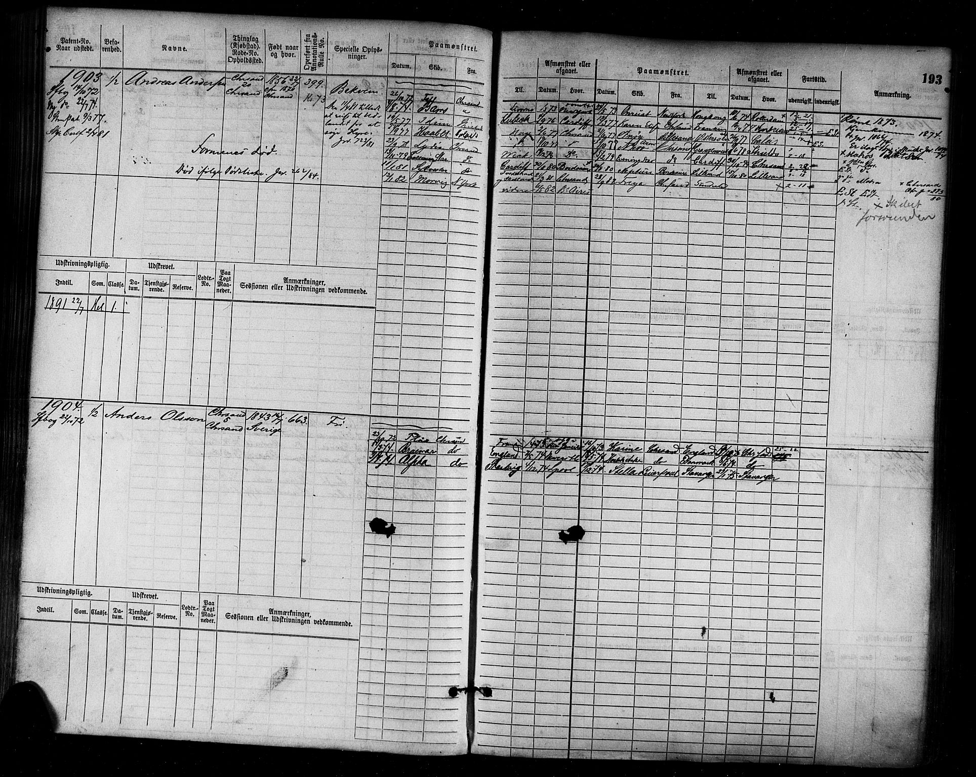 Kristiansand mønstringskrets, AV/SAK-2031-0015/F/Fb/L0005: Hovedrulle nr 1521-2283, I-12, 1868-1915, p. 202