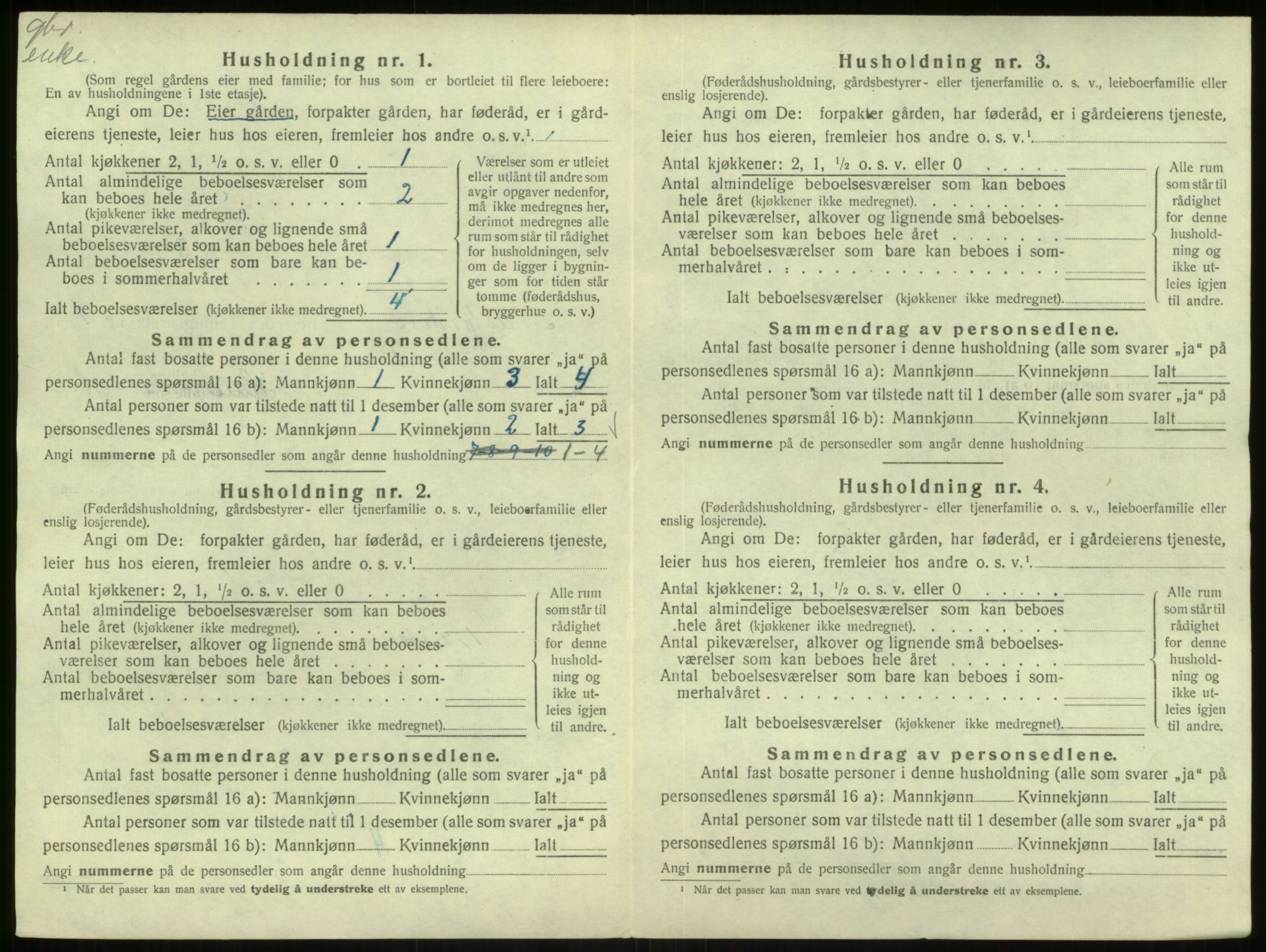 SAB, 1920 census for Masfjorden, 1920, p. 57