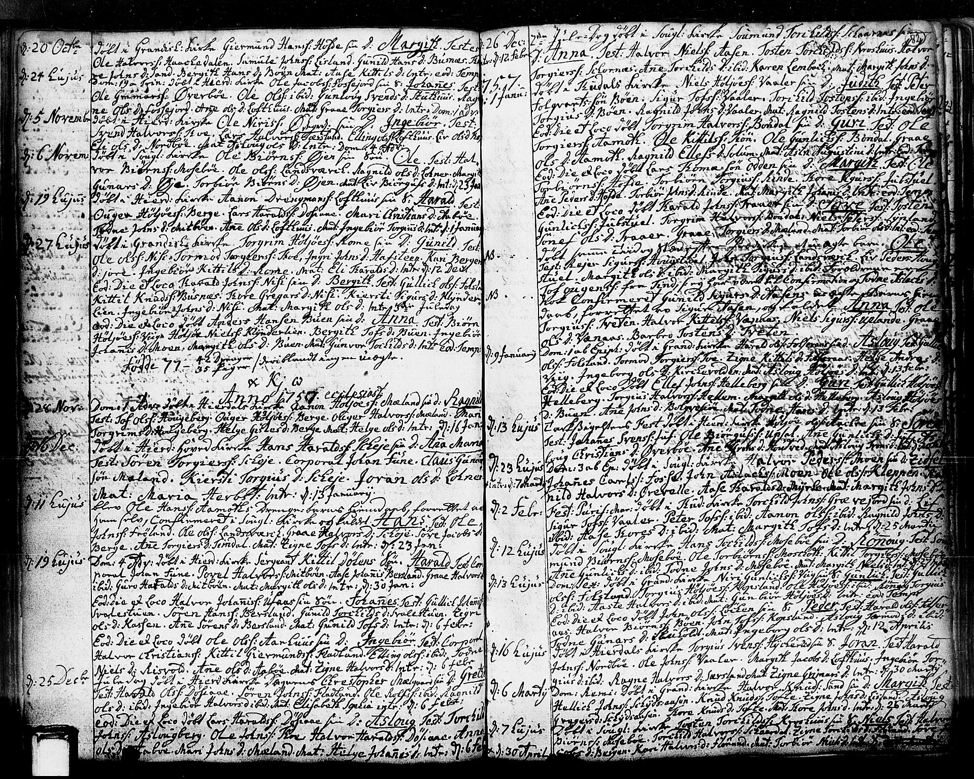 Hjartdal kirkebøker, SAKO/A-270/F/Fa/L0003: Parish register (official) no. I 3, 1727-1775, p. 82