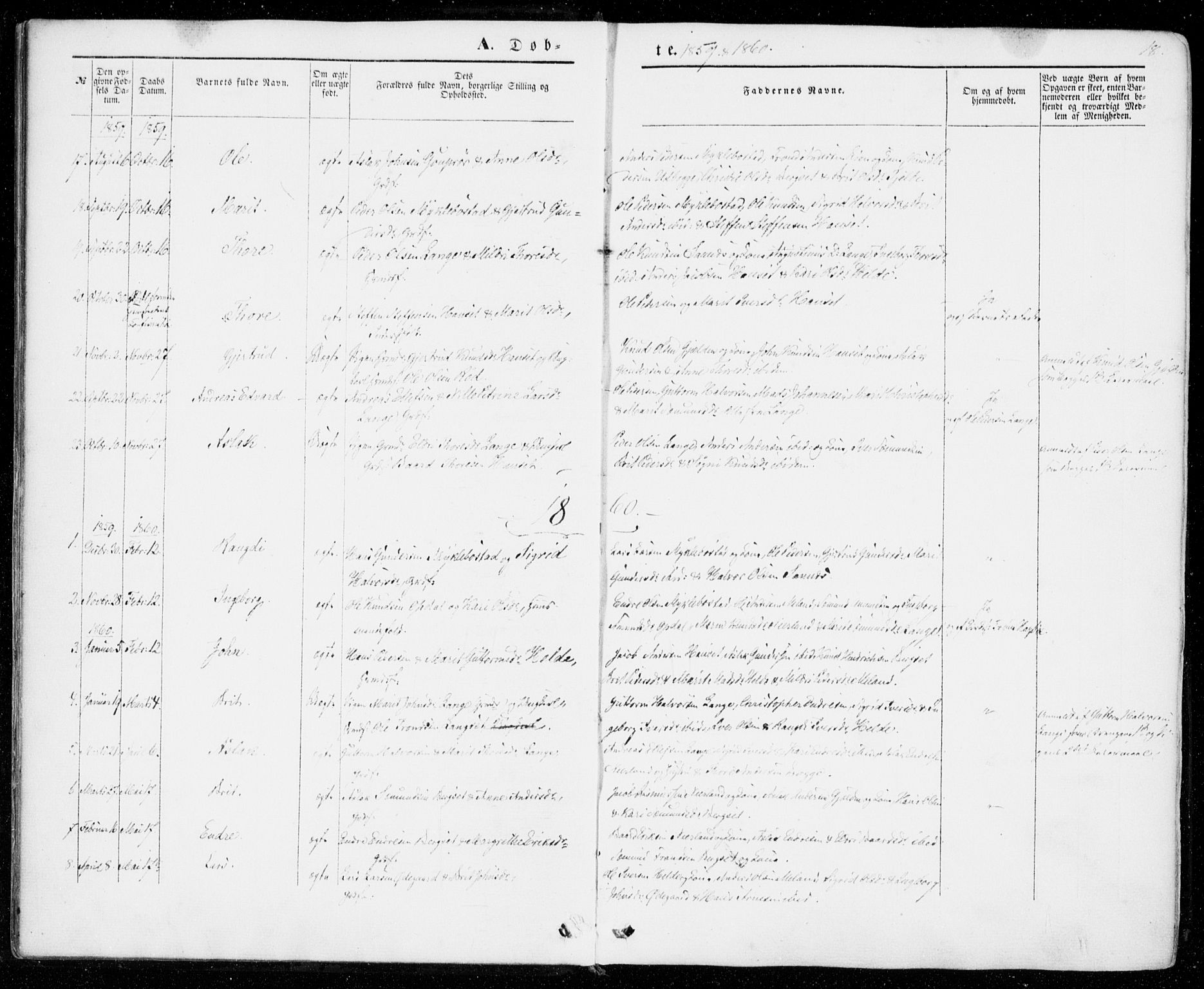 Ministerialprotokoller, klokkerbøker og fødselsregistre - Møre og Romsdal, AV/SAT-A-1454/554/L0643: Parish register (official) no. 554A01, 1846-1879, p. 18