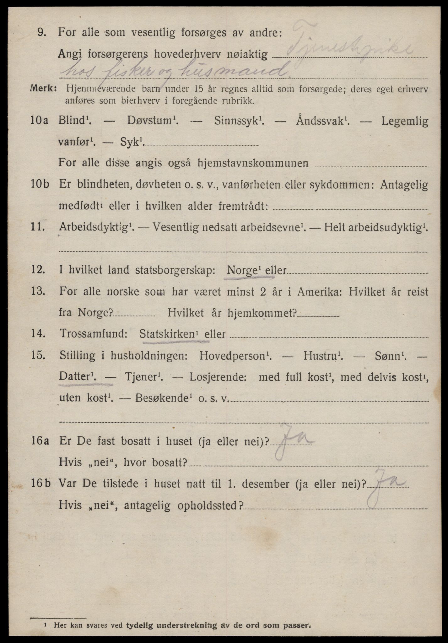 SAT, 1920 census for Edøy, 1920, p. 1953