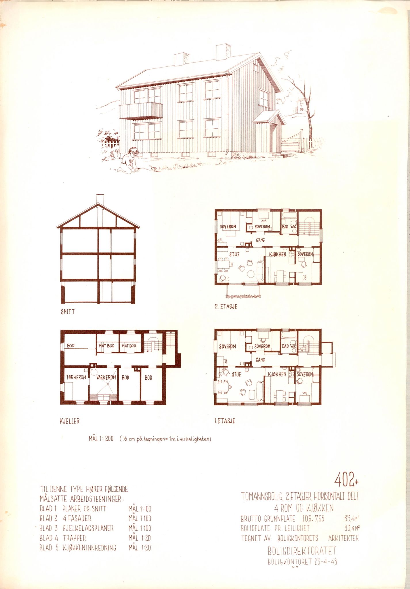 Finnmarkskontorets presse- og opplysningsarkiv , FMFB/A-1198/E/L0003/0008/0001: I Nord-Troms og Finnmark - generelt  / Befolkning, 1944-1948