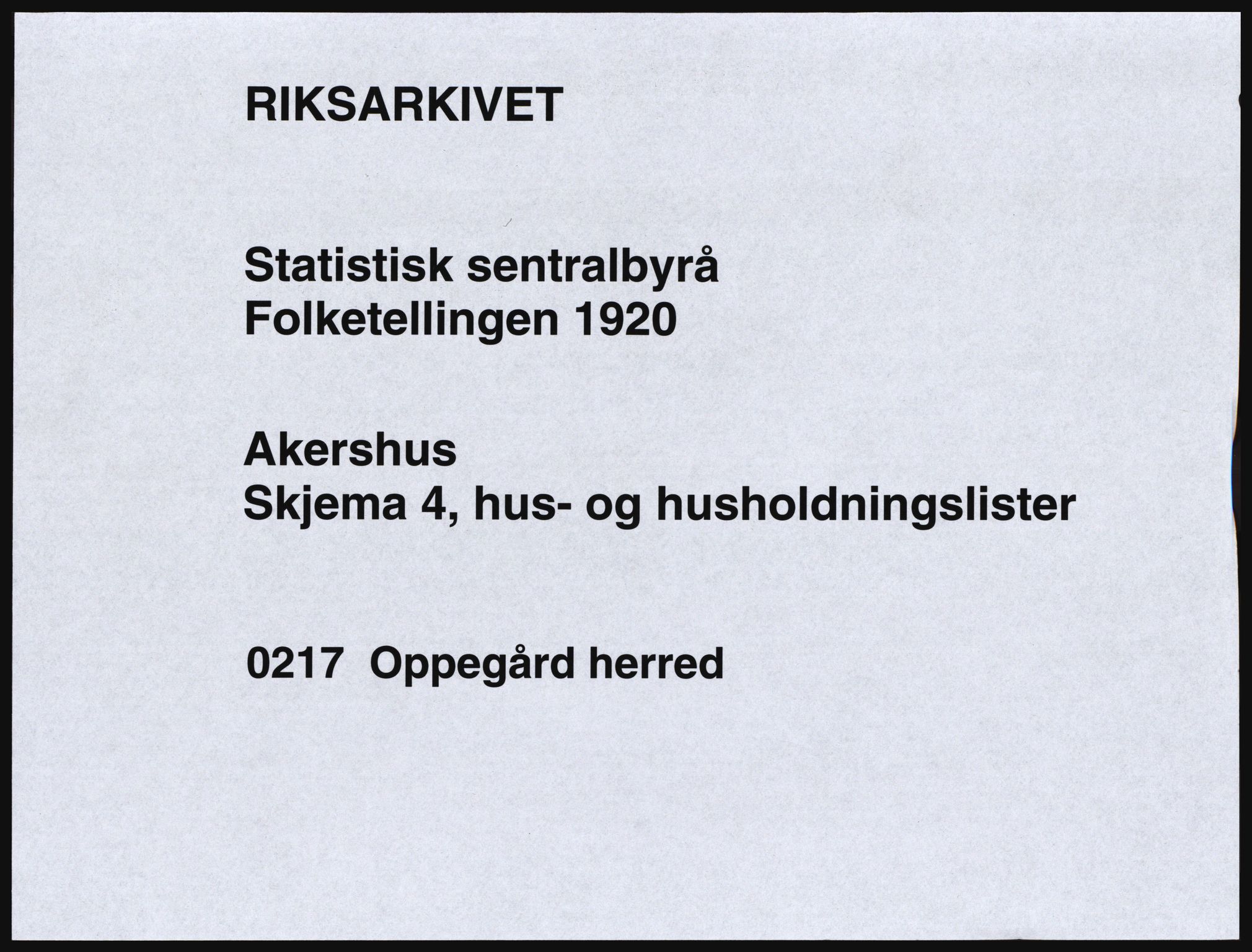 SAO, 1920 census for Oppegård, 1920, p. 31