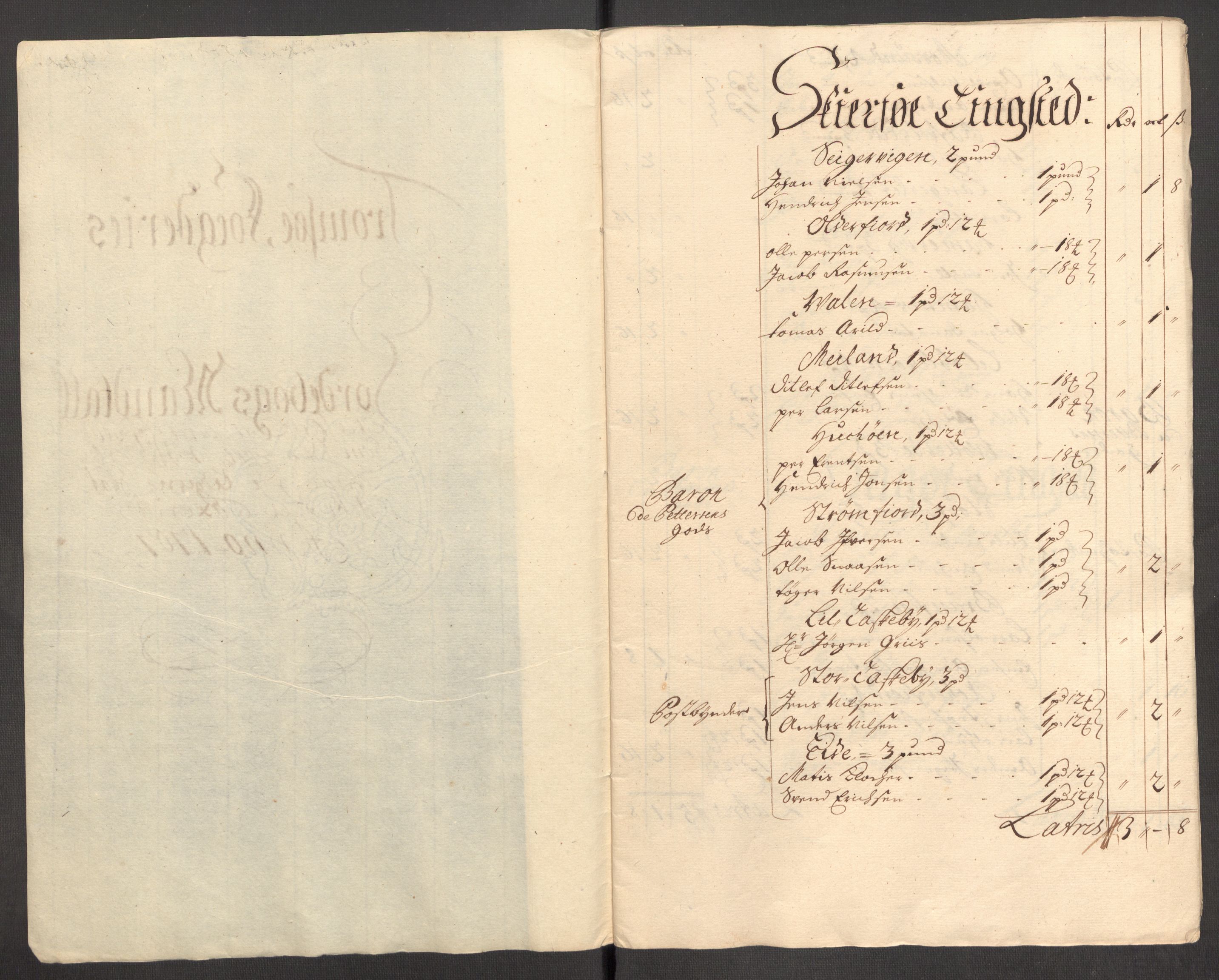 Rentekammeret inntil 1814, Reviderte regnskaper, Fogderegnskap, AV/RA-EA-4092/R68/L4756: Fogderegnskap Senja og Troms, 1705-1707, p. 337