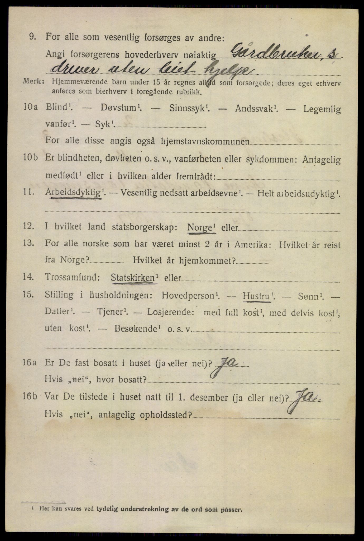 SAKO, 1920 census for Flesberg, 1920, p. 1670