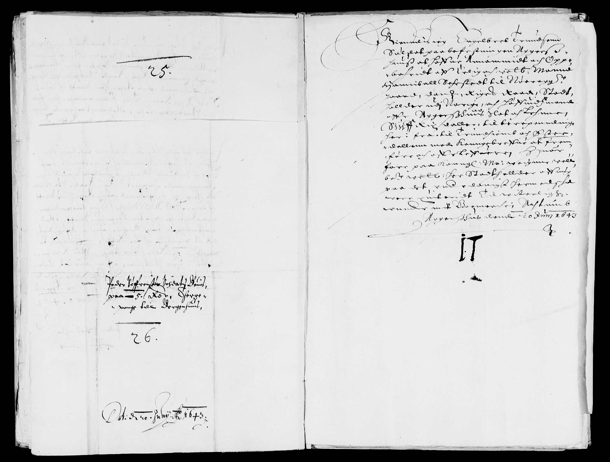 Rentekammeret inntil 1814, Reviderte regnskaper, Lensregnskaper, AV/RA-EA-5023/R/Rb/Rba/L0171: Akershus len, 1643-1644