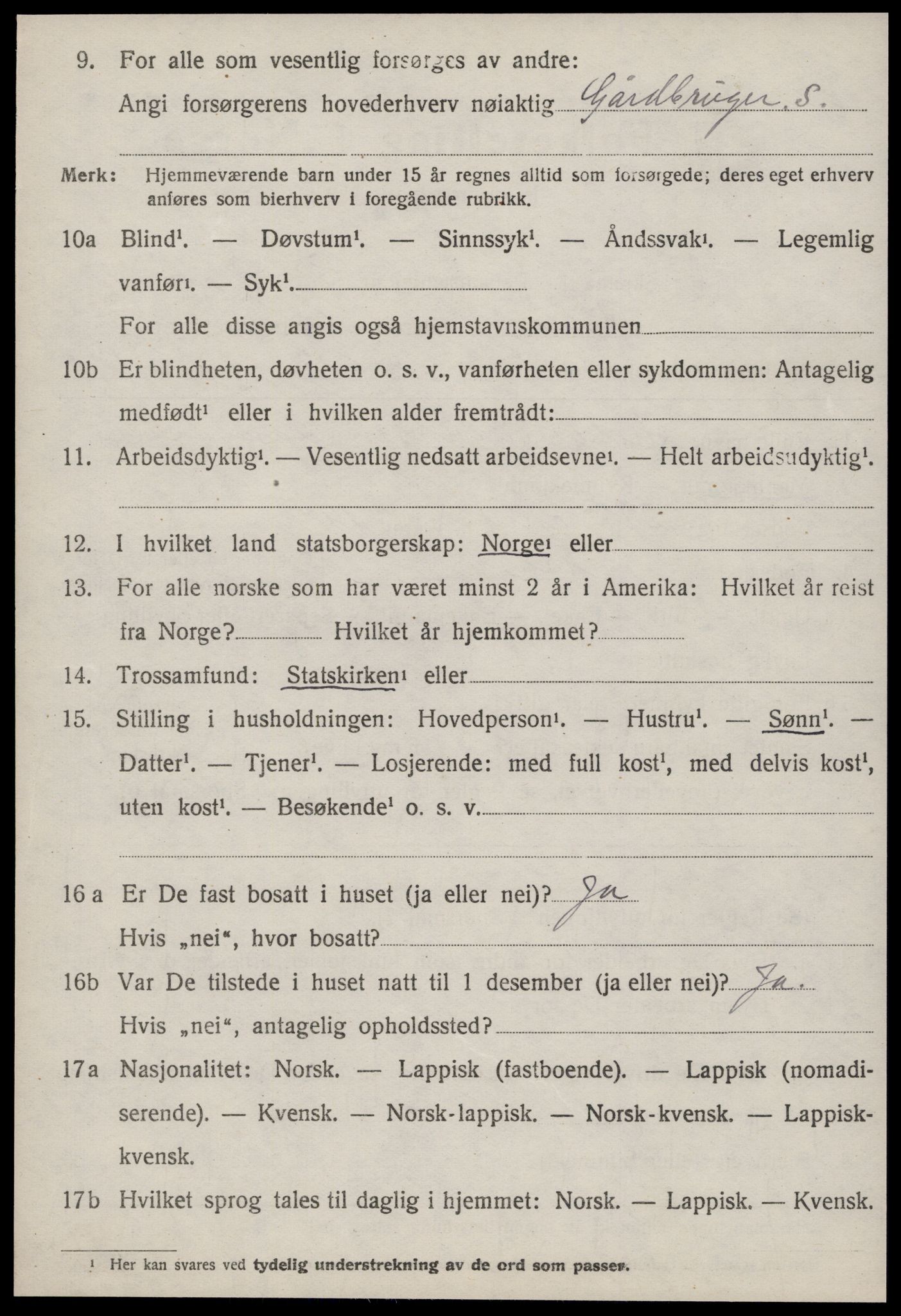 SAT, 1920 census for Rissa, 1920, p. 2500