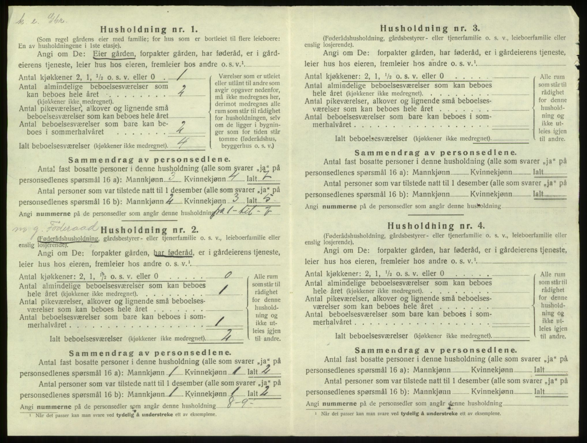 SAB, 1920 census for Gulen, 1920, p. 79