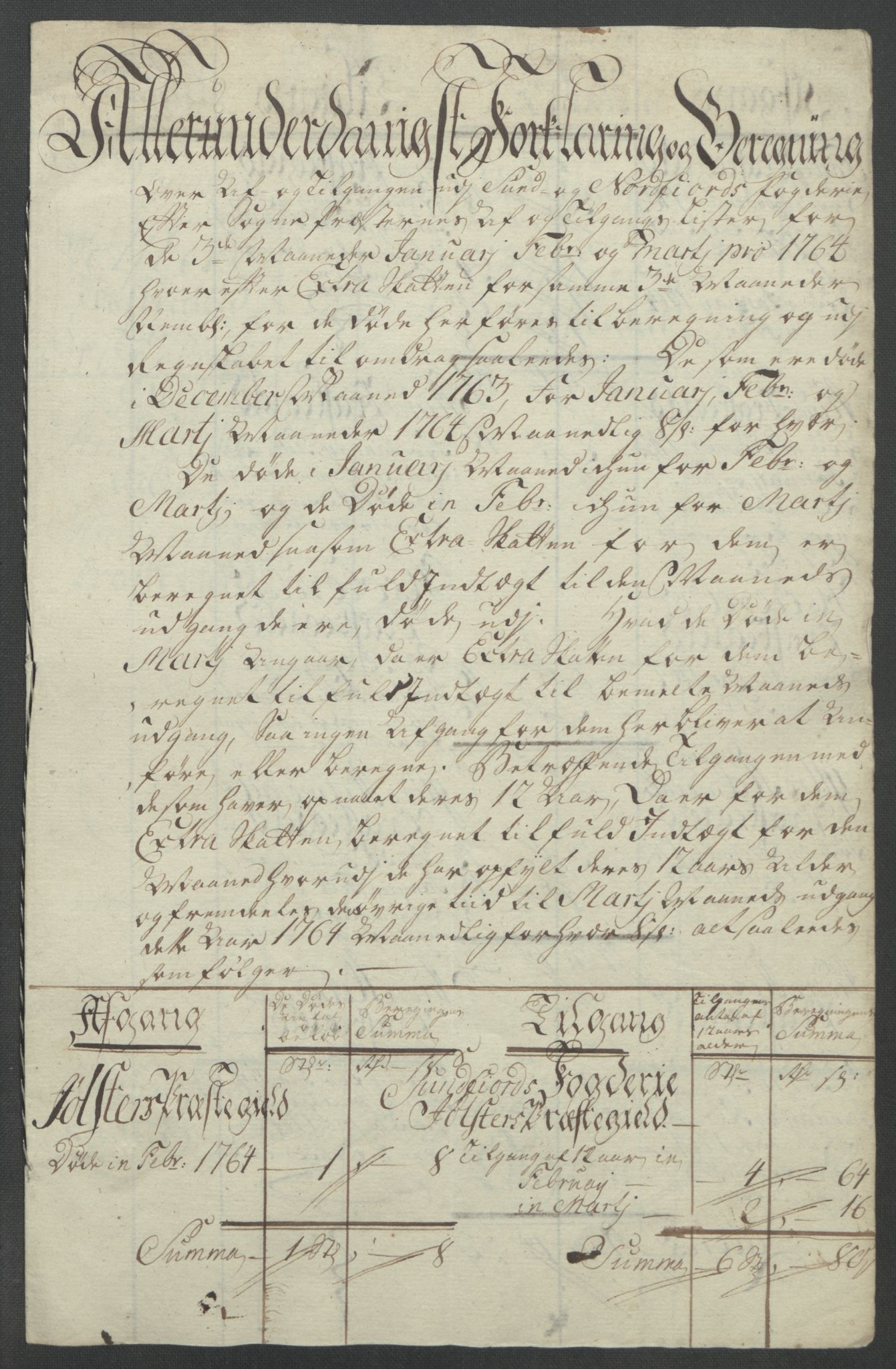 Rentekammeret inntil 1814, Reviderte regnskaper, Fogderegnskap, RA/EA-4092/R53/L3550: Ekstraskatten Sunn- og Nordfjord, 1762-1771, p. 88