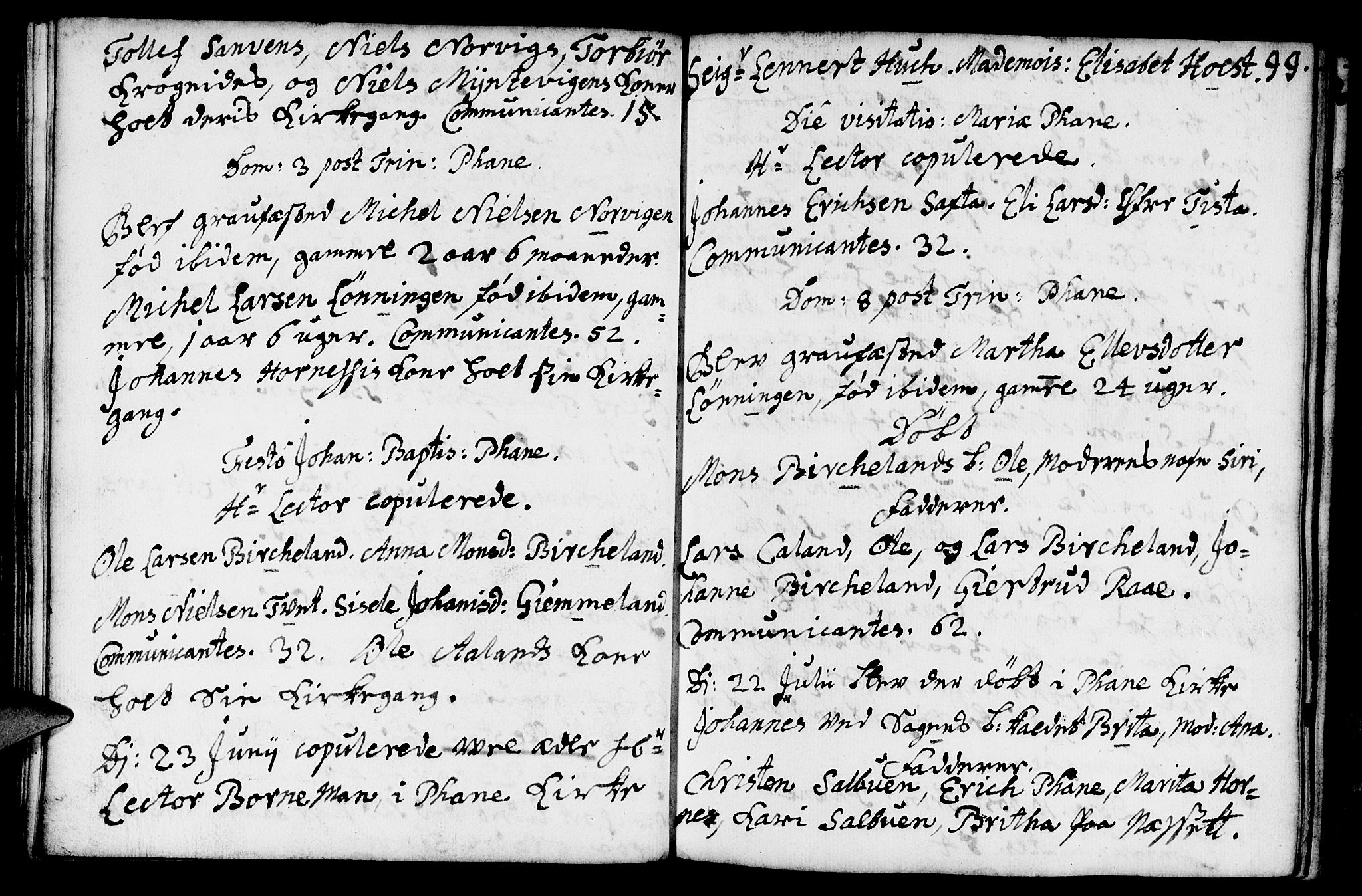 Fana Sokneprestembete, AV/SAB-A-75101/H/Haa/Haaa/L0002: Parish register (official) no. A 2, 1719-1735, p. 99