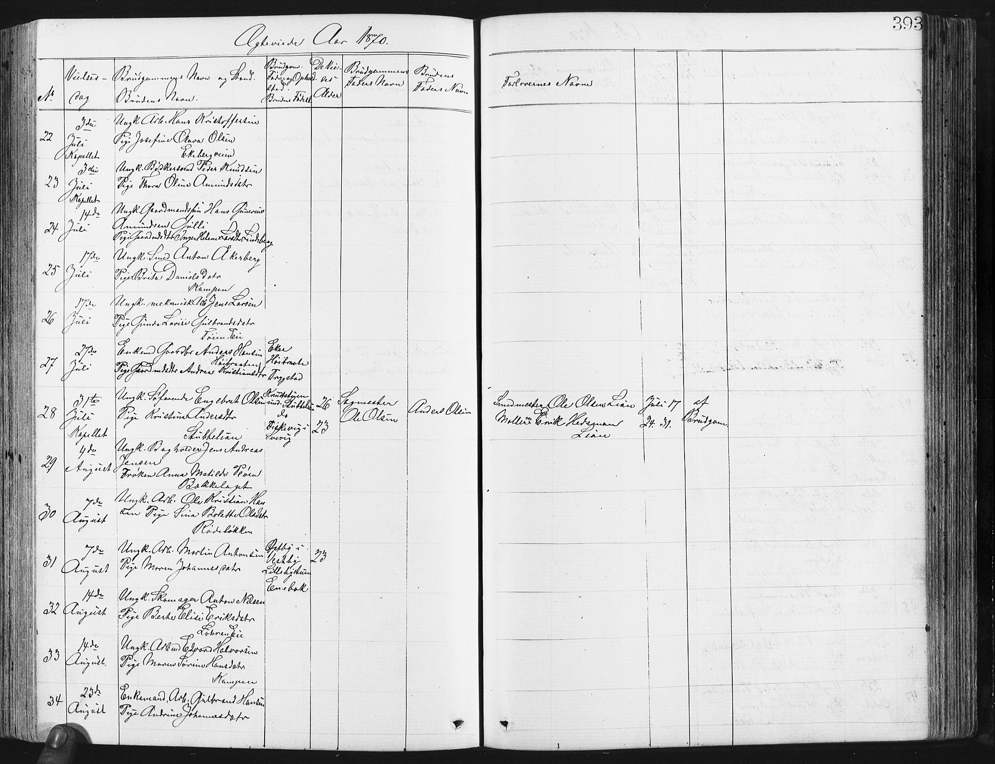 Østre Aker prestekontor Kirkebøker, AV/SAO-A-10840/G/Ga/L0003: Parish register (copy) no. I 3, 1868-1913, p. 393