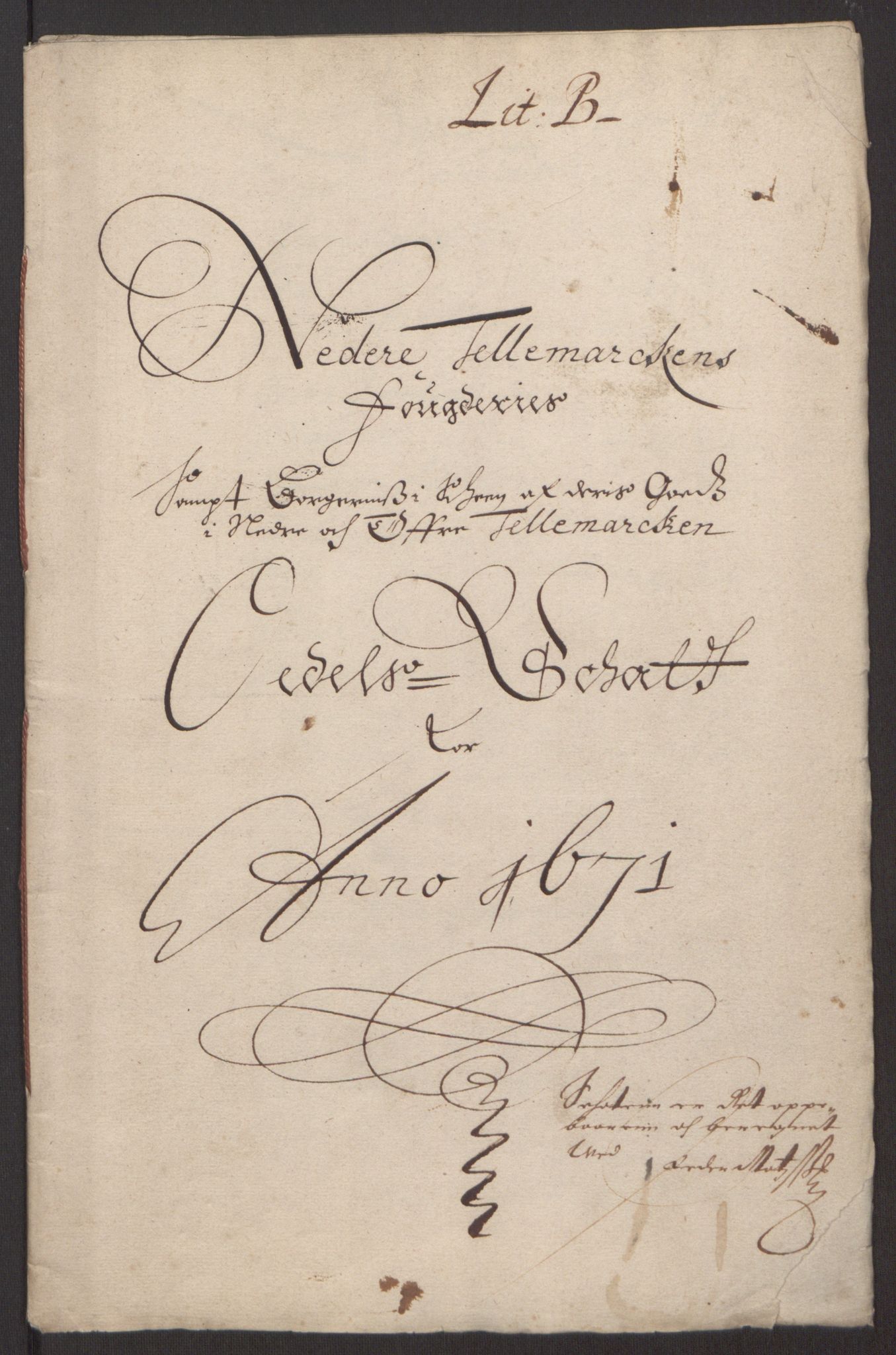Rentekammeret inntil 1814, Reviderte regnskaper, Fogderegnskap, RA/EA-4092/R35/L2060: Fogderegnskap Øvre og Nedre Telemark, 1671-1672, p. 154