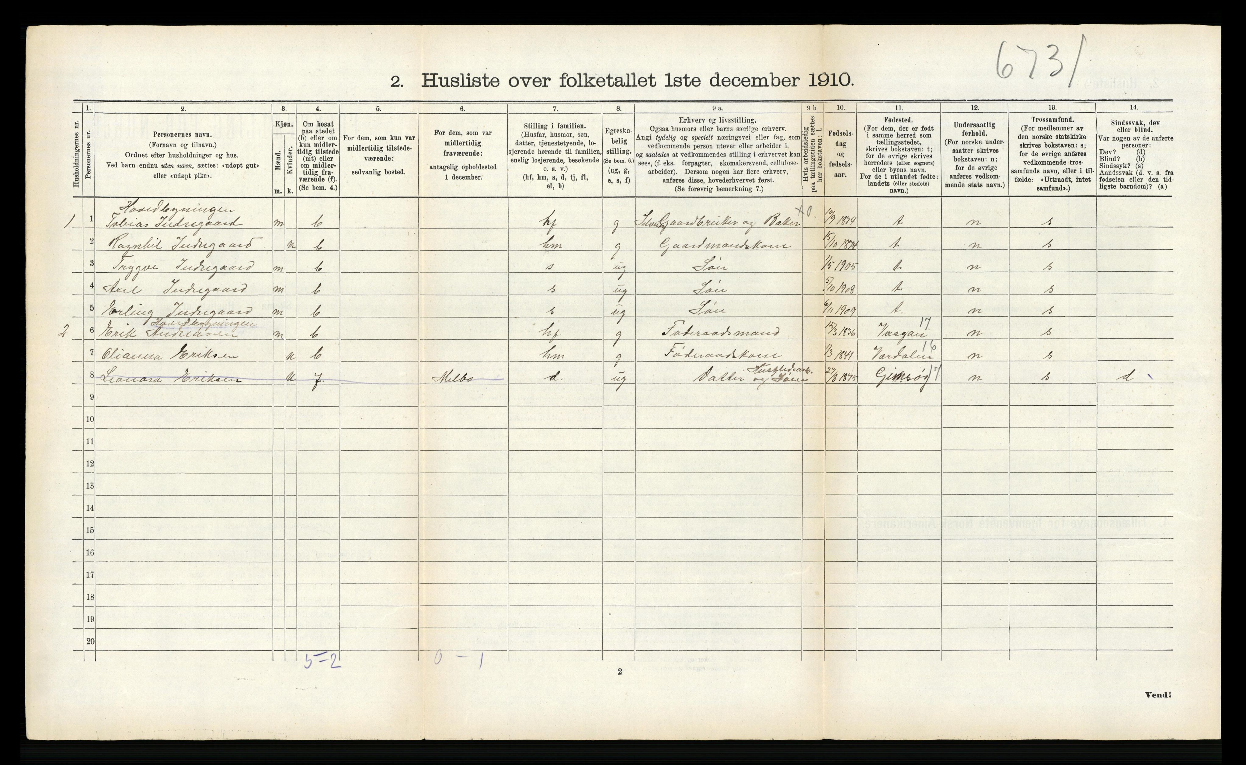 RA, 1910 census for Hadsel, 1910, p. 796