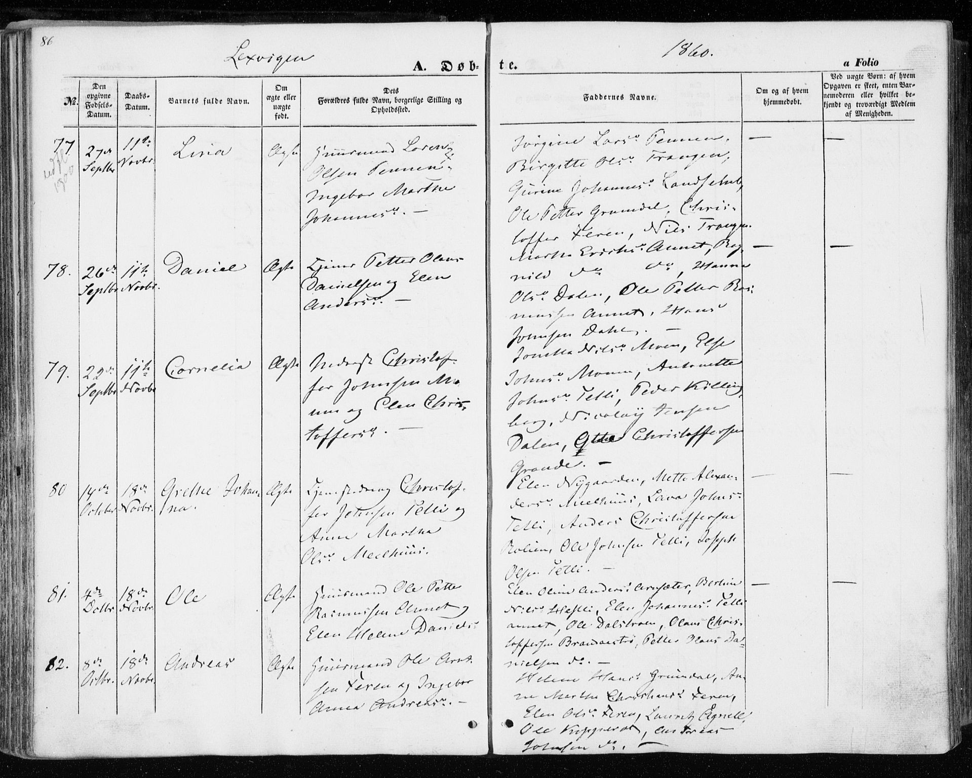 Ministerialprotokoller, klokkerbøker og fødselsregistre - Nord-Trøndelag, AV/SAT-A-1458/701/L0008: Parish register (official) no. 701A08 /1, 1854-1863, p. 86