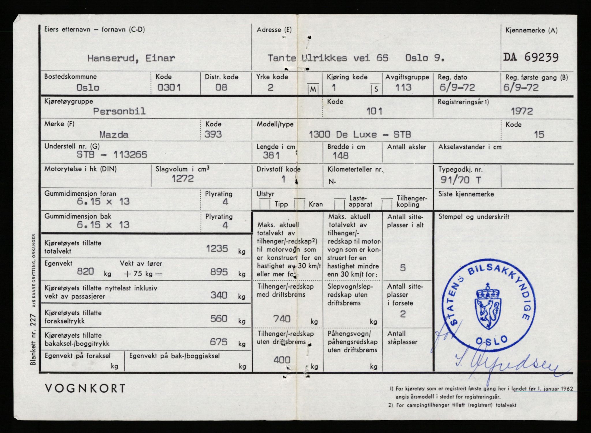 Stavanger trafikkstasjon, AV/SAST-A-101942/0/G/L0008: Registreringsnummer: 67519 - 84533, 1930-1971, p. 185