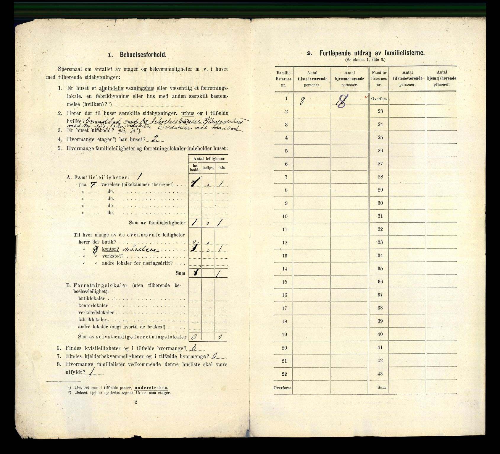 RA, 1910 census for Kongsberg, 1910, p. 1339