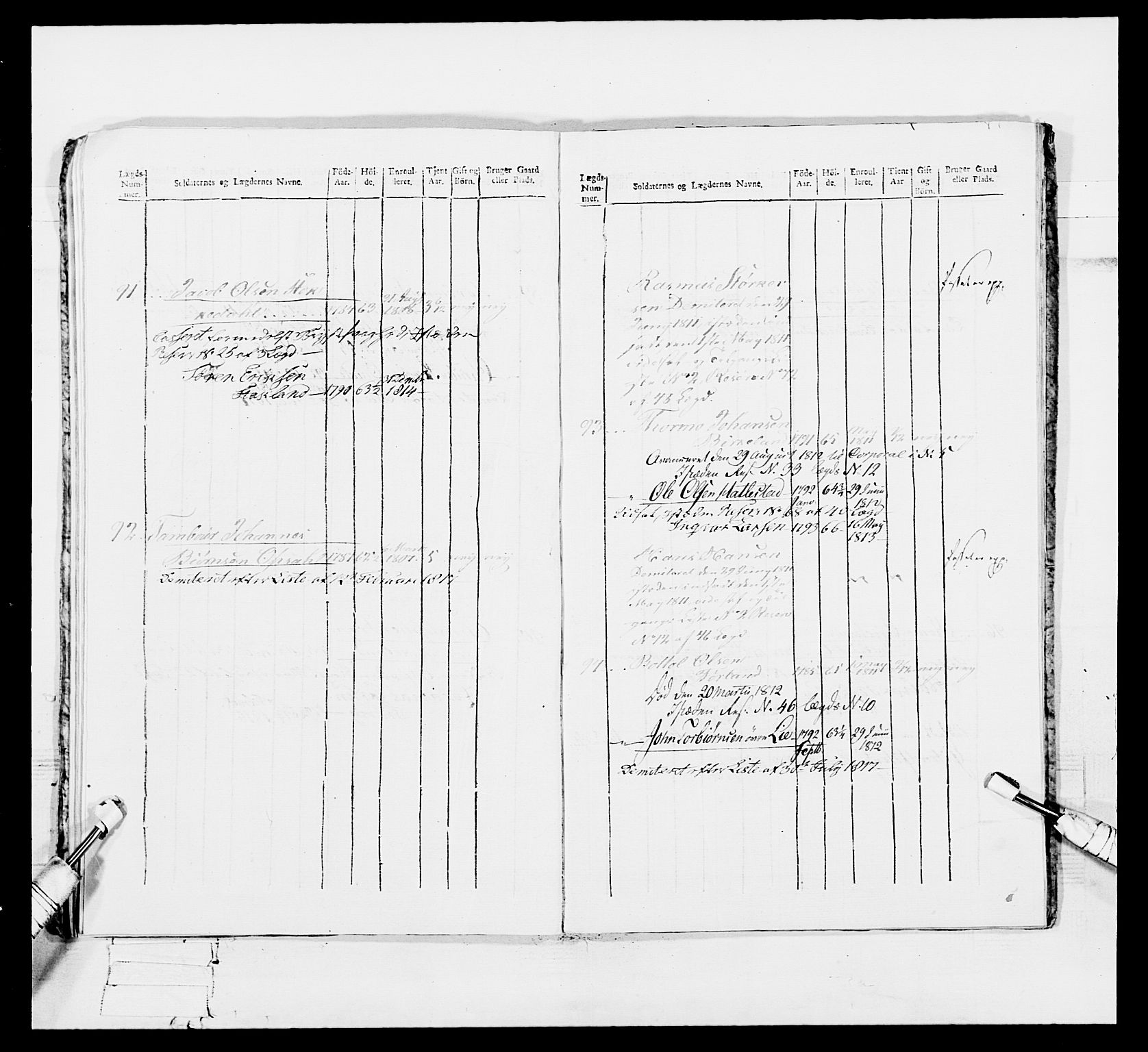 Generalitets- og kommissariatskollegiet, Det kongelige norske kommissariatskollegium, AV/RA-EA-5420/E/Eh/L0113: Vesterlenske nasjonale infanteriregiment, 1812, p. 565