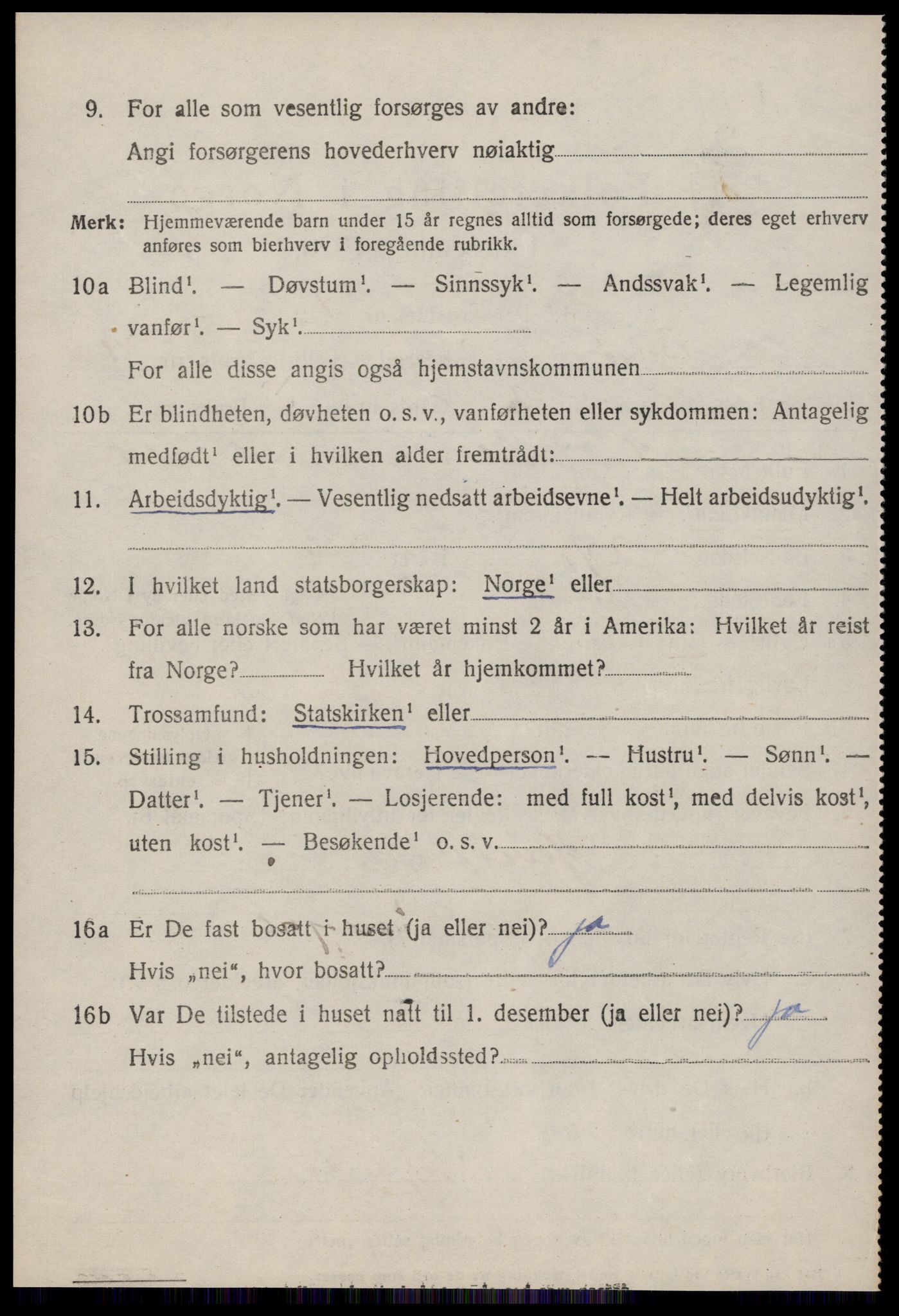 SAT, 1920 census for Bolsøy, 1920, p. 9880