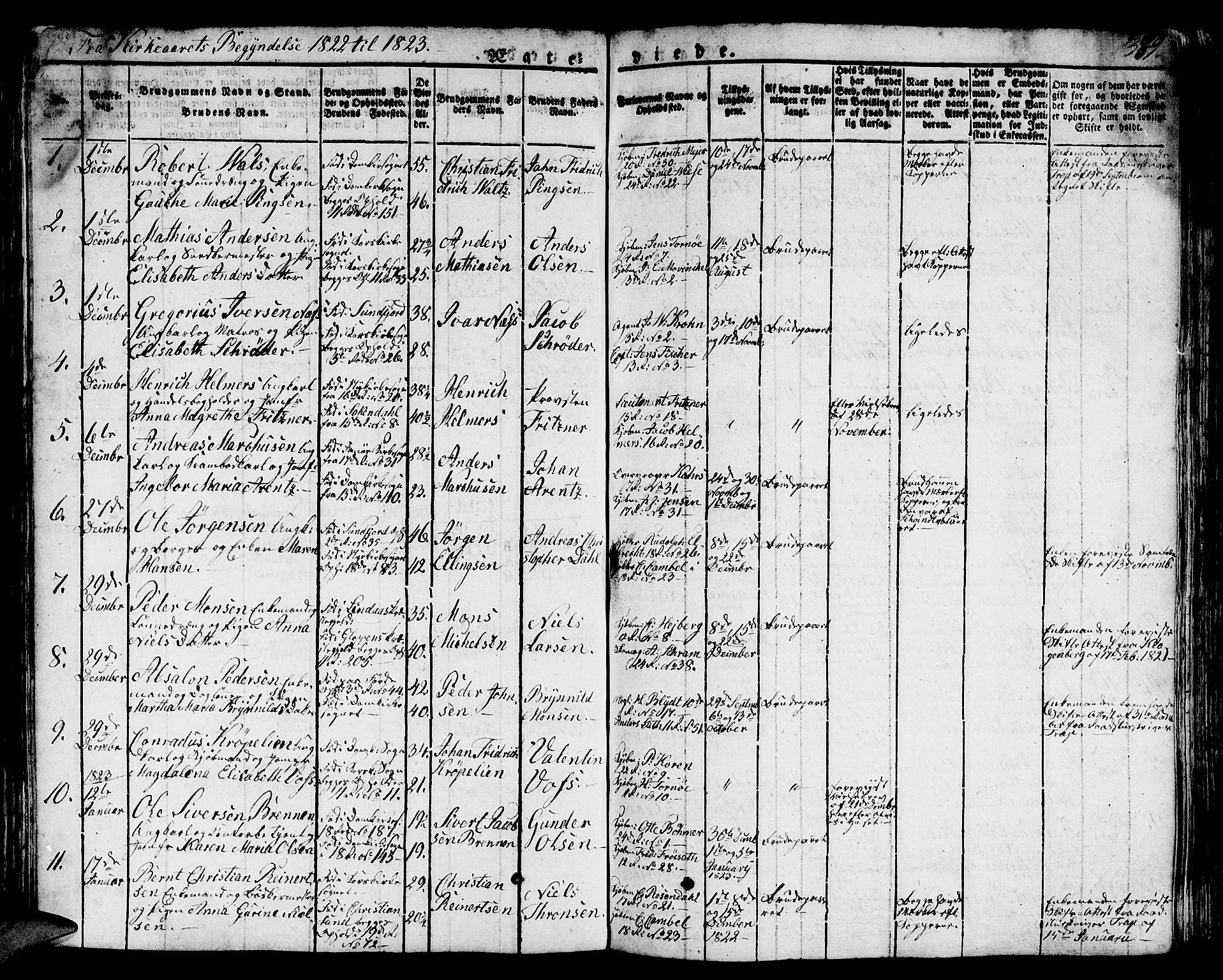 Domkirken sokneprestembete, SAB/A-74801/H/Hab/L0002: Parish register (copy) no. A 2, 1821-1839, p. 390