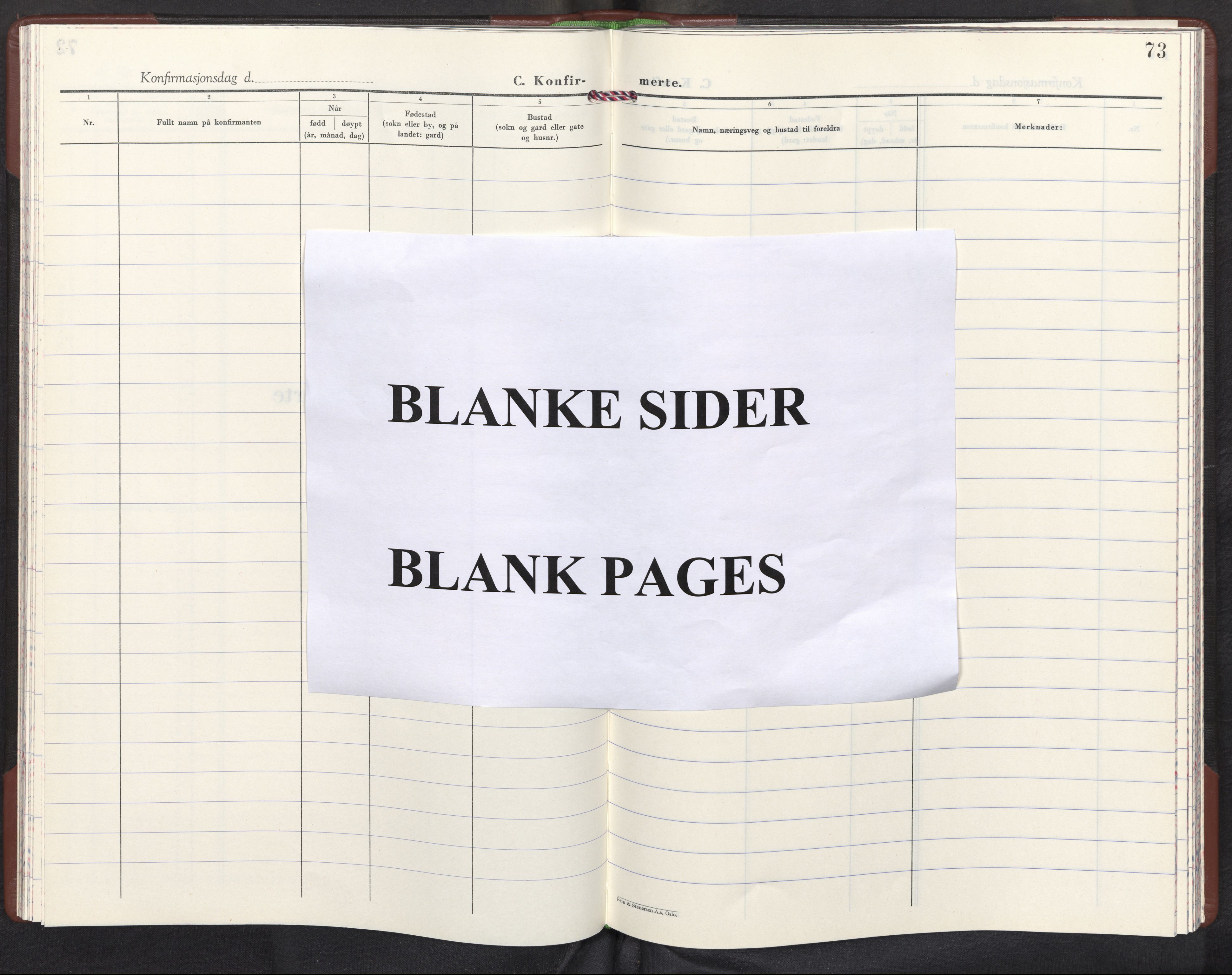 Bremanger sokneprestembete, AV/SAB-A-82201/H/Hab/Habc/L0005: Parish register (copy) no. C 5, 1970-1979, p. 72b-73a