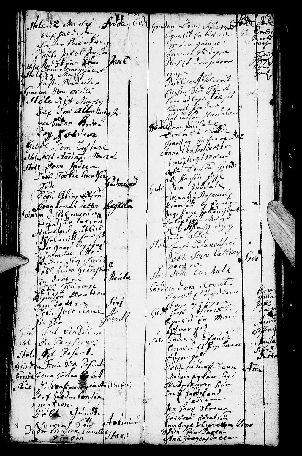 Etne sokneprestembete, SAB/A-75001/H/Haa: Parish register (official) no. A 2, 1725-1755, p. 62