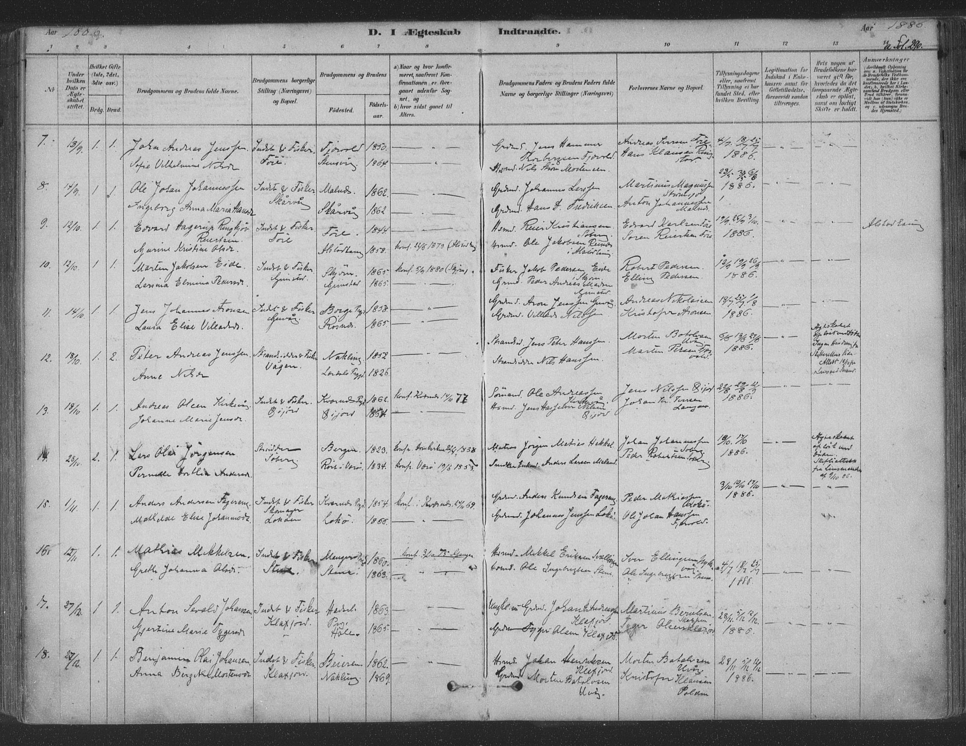 Ministerialprotokoller, klokkerbøker og fødselsregistre - Nordland, AV/SAT-A-1459/891/L1302: Parish register (official) no. 891A07, 1878-1895, p. 290