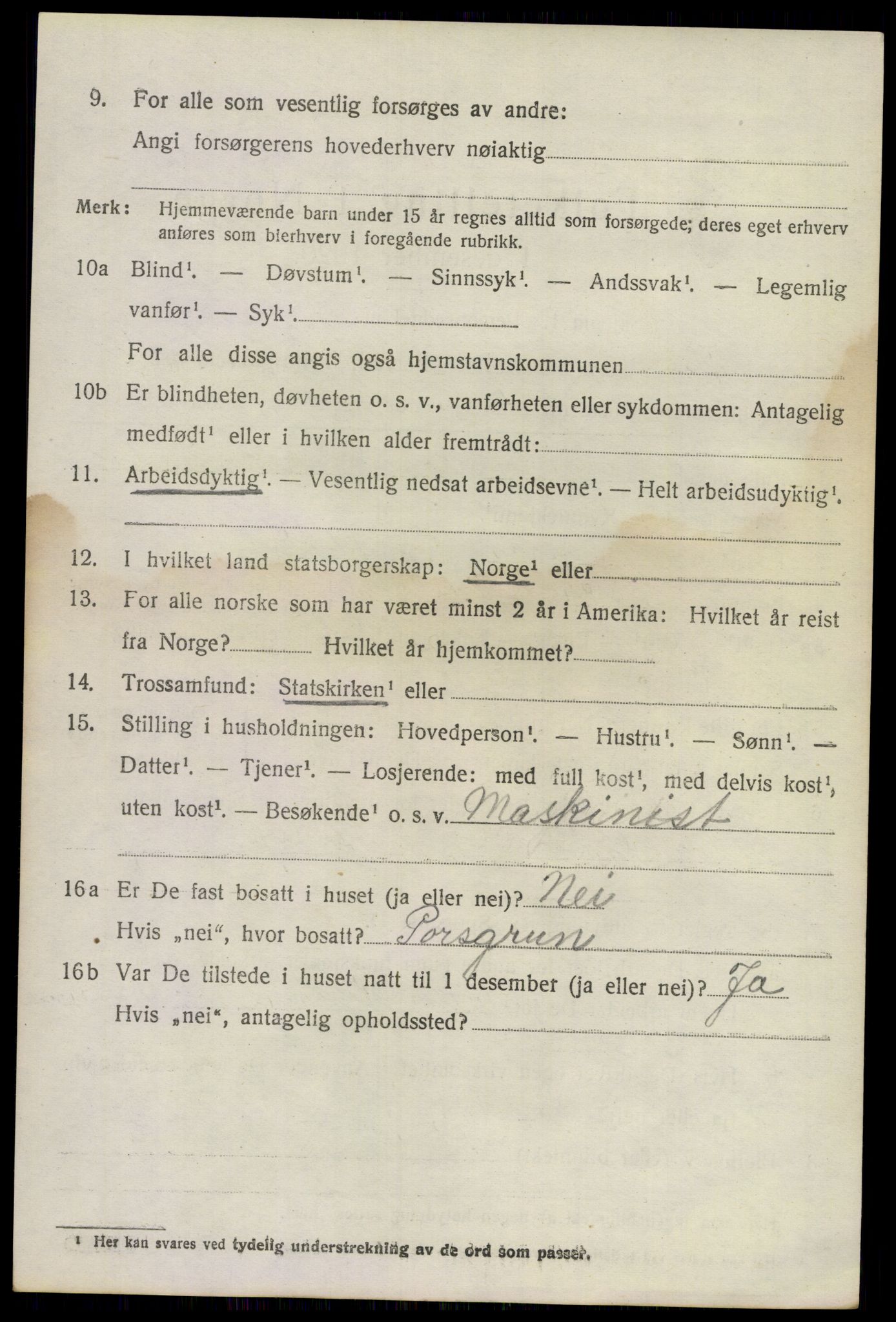 SAKO, 1920 census for Lier, 1920, p. 10597