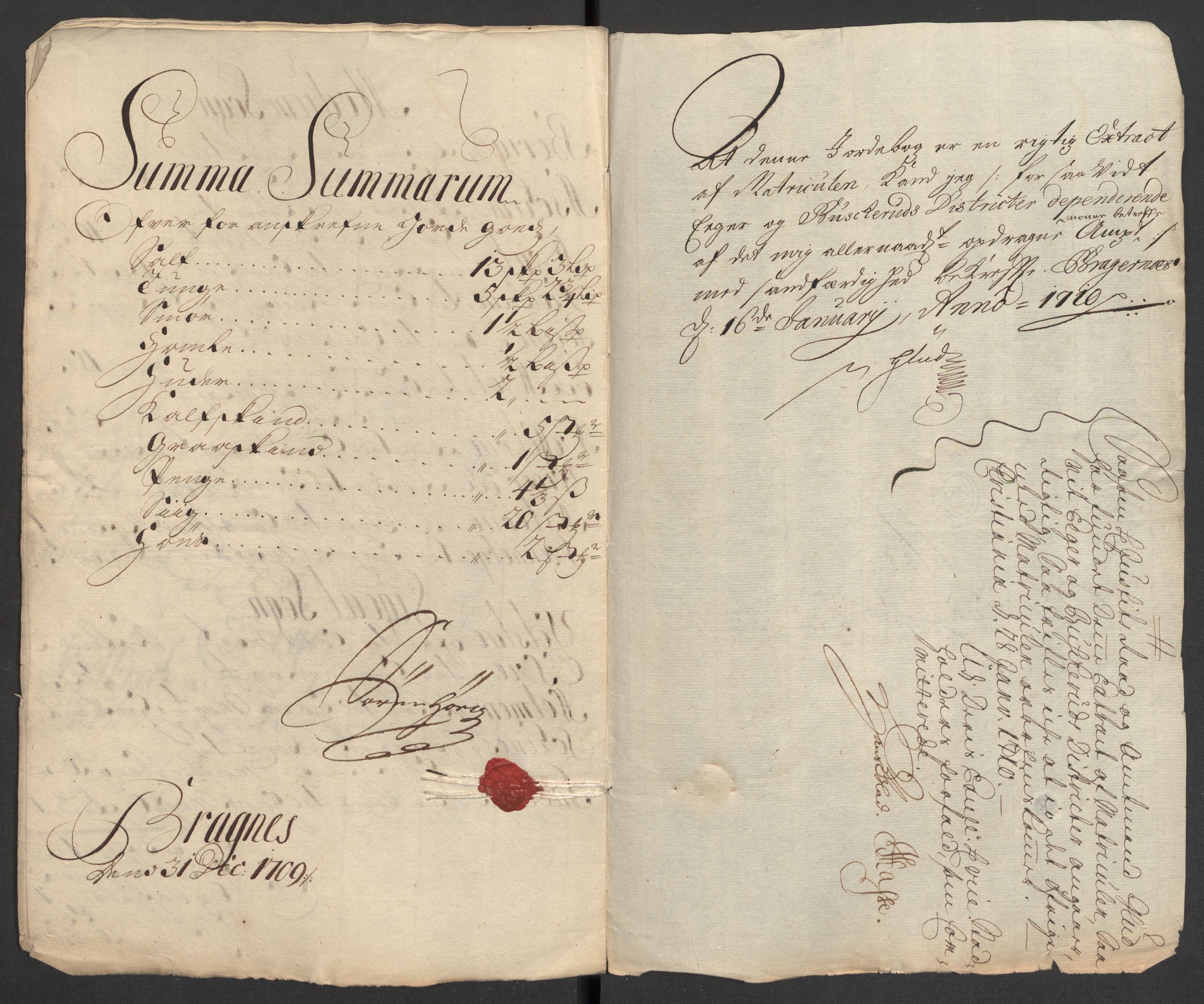 Rentekammeret inntil 1814, Reviderte regnskaper, Fogderegnskap, RA/EA-4092/R31/L1703: Fogderegnskap Hurum, Røyken, Eiker, Lier og Buskerud, 1709, p. 22