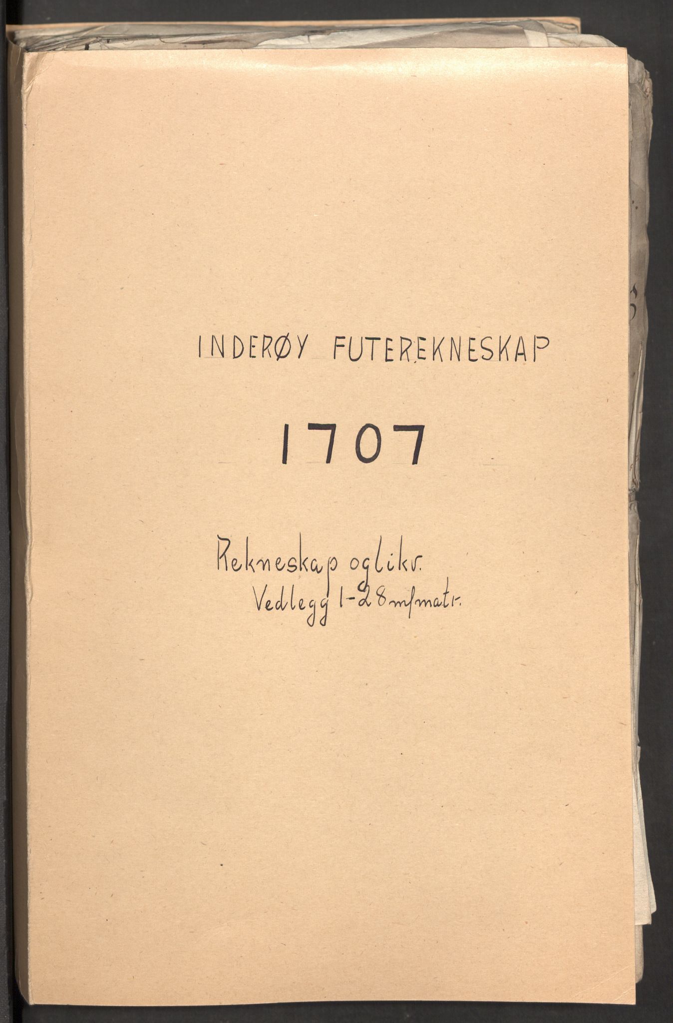 Rentekammeret inntil 1814, Reviderte regnskaper, Fogderegnskap, AV/RA-EA-4092/R63/L4315: Fogderegnskap Inderøy, 1706-1707, p. 264