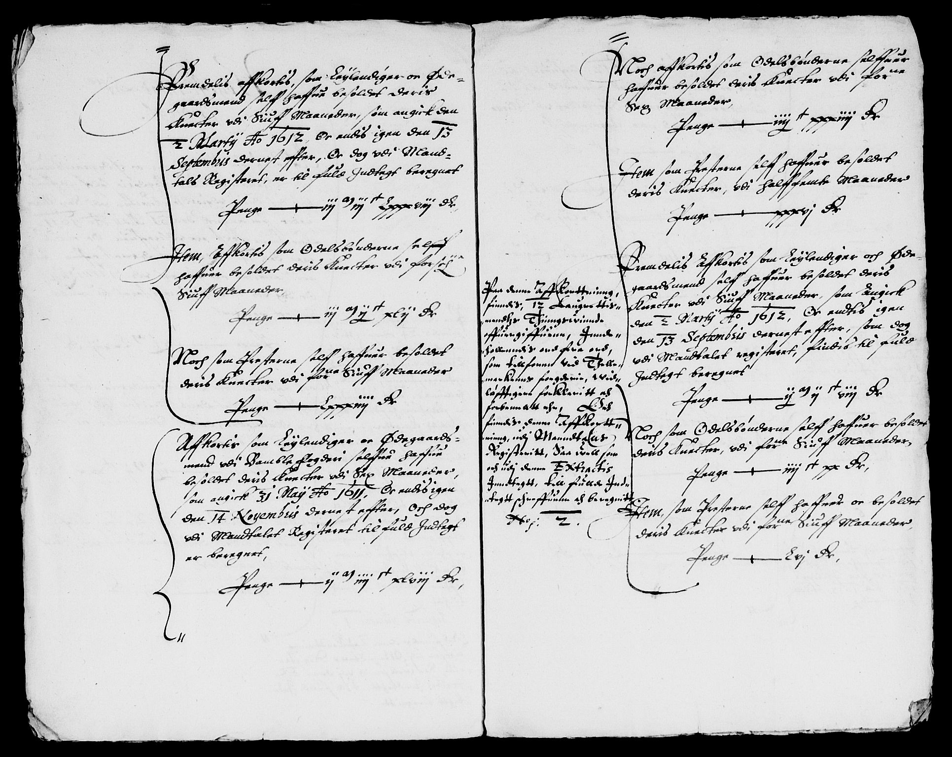 Rentekammeret inntil 1814, Reviderte regnskaper, Lensregnskaper, AV/RA-EA-5023/R/Rb/Rbp/L0005: Bratsberg len, 1612-1620