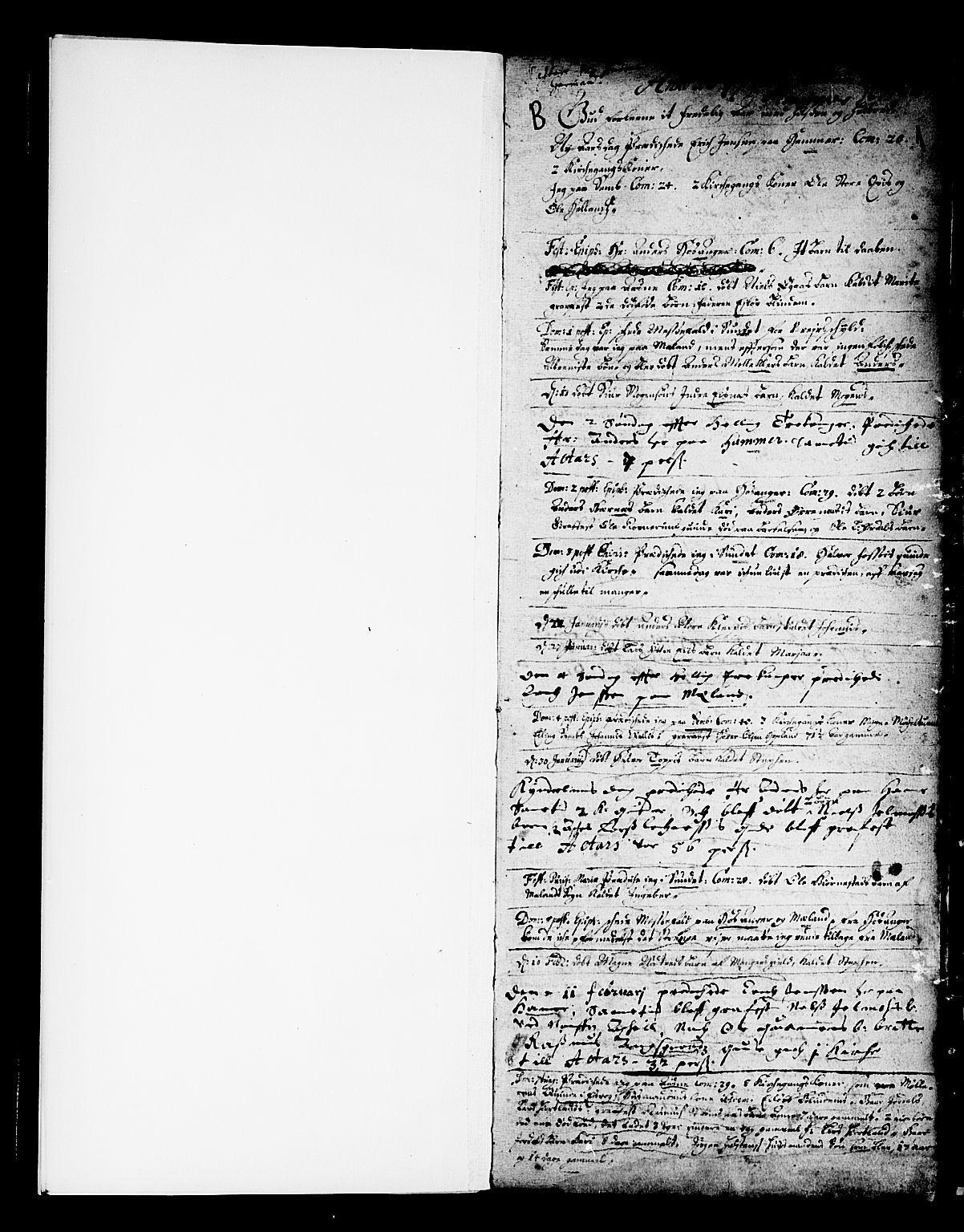 Hamre sokneprestembete, SAB/A-75501/H/Ha/Haa/Haaa/L0001: Parish register (official) no. A 1, 1677-1691, p. 1